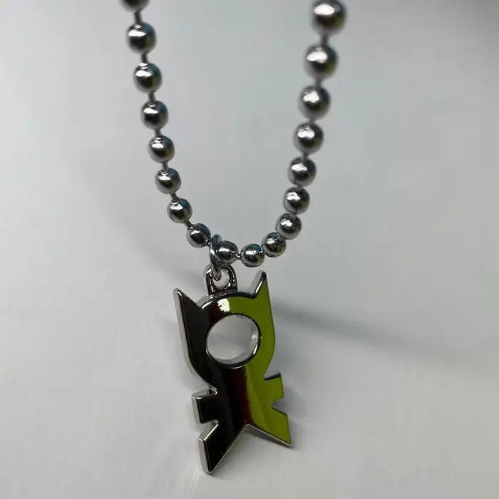 Jewelry Creative Curved OK Letter Pendant Necklace Size ONE SIZE - 1 Thumbnail