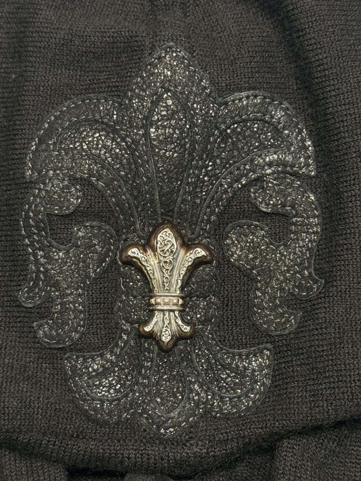 Chrome Hearts 1/1 Cashmere Flooded Stingray Fleur Patch Zip Up Hoodie Size US M / EU 48-50 / 2 - 8 Thumbnail