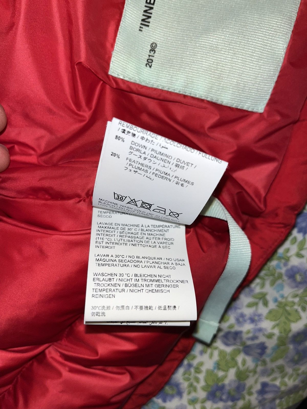 Off-White Off white red “down jacket” Size US L / EU 52-54 / 3 - 11 Thumbnail