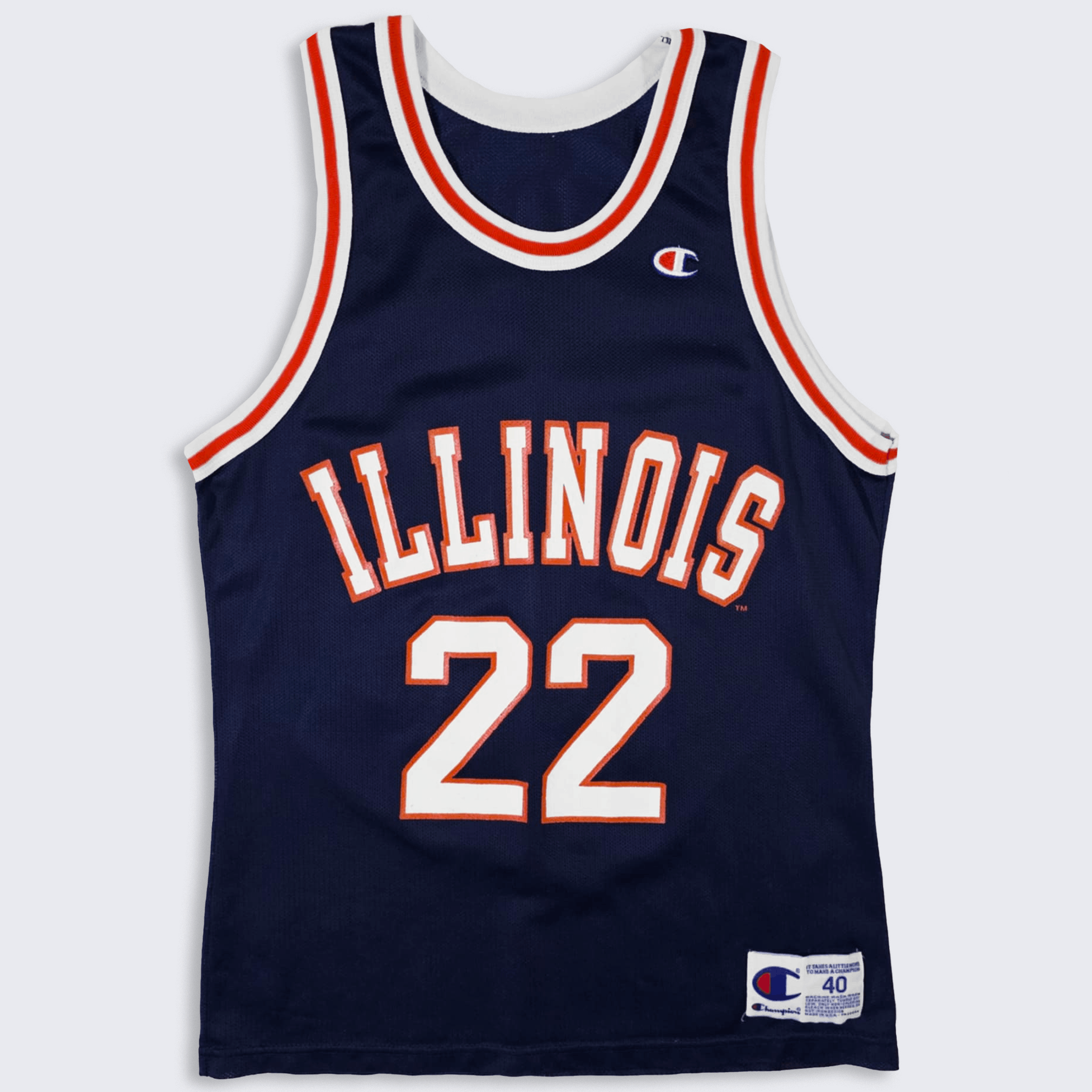 Champion × Vintage Illinois Fighting Illini 90s Garris Basketball Jersey Size US M / EU 48-50 / 2 - 1 Thumbnail