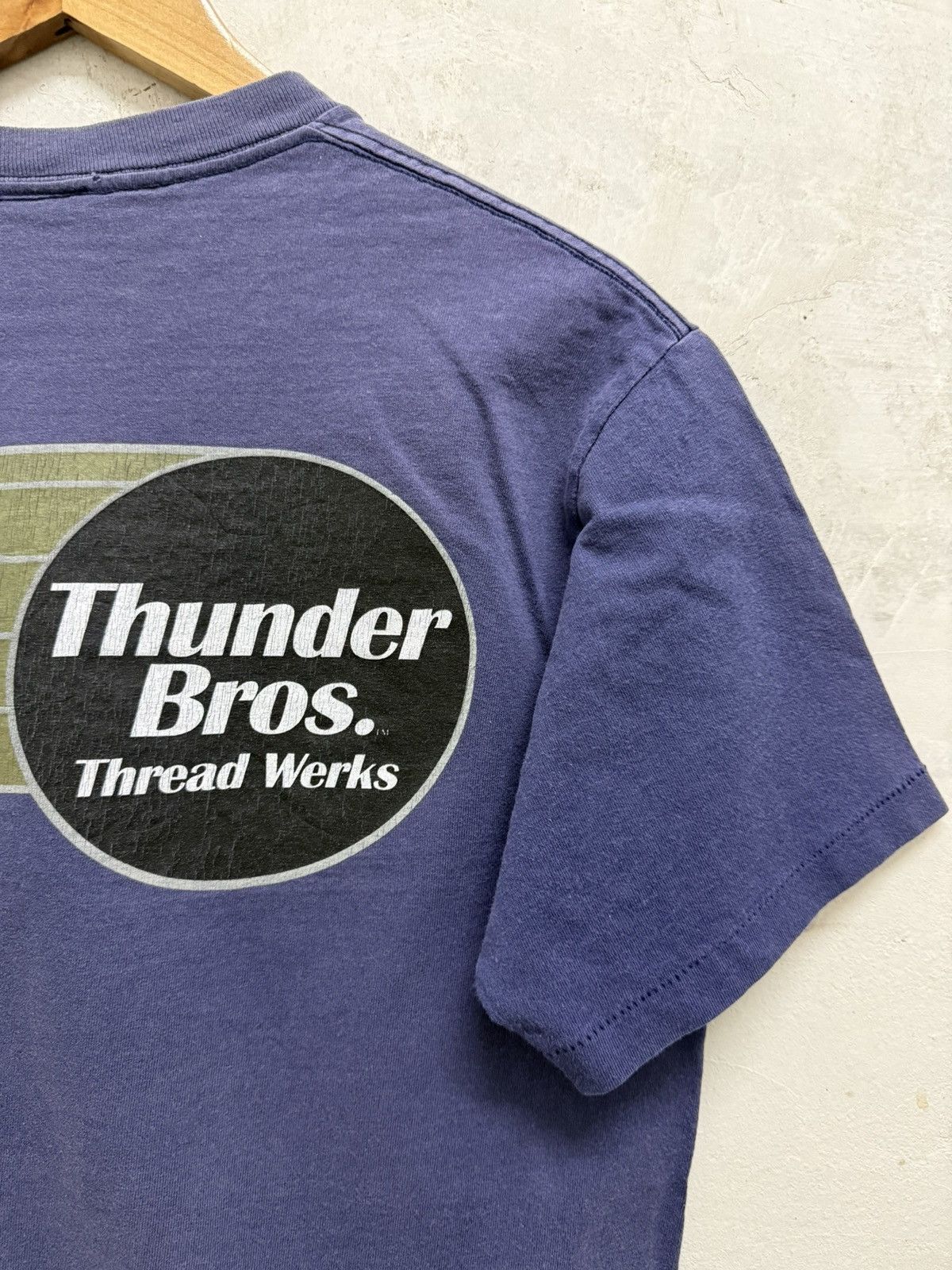 Vintage Vintage 90s Thunder Bros Thread Works Tee Size US M / EU 48-50 / 2 - 3 Thumbnail