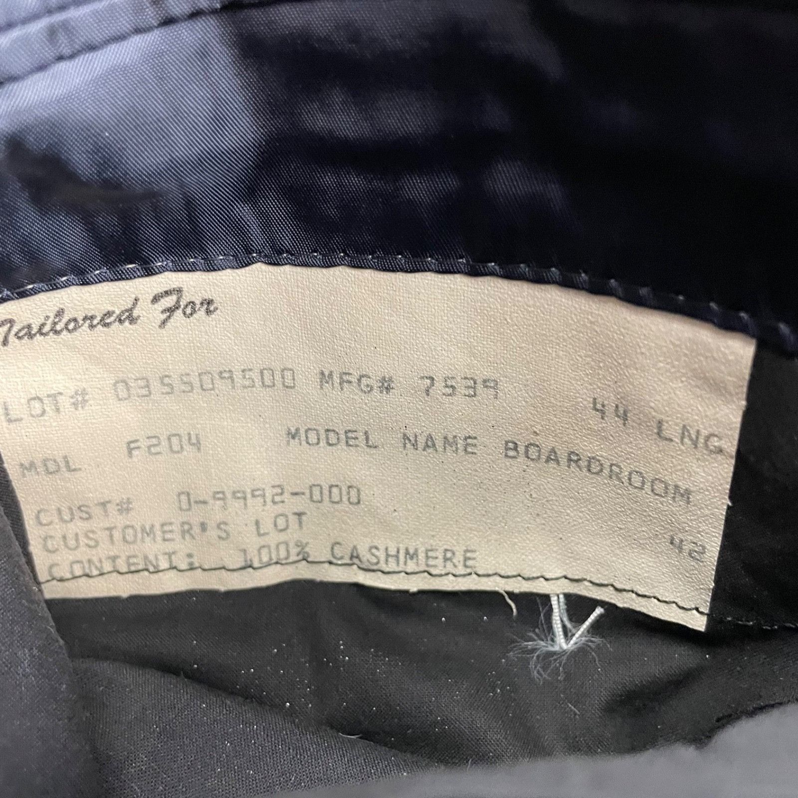 Hickey Freeman Hickey Freeman Men’s 100% Cashmere 2-Button Blazer Jacket Na Size 44L - 7 Thumbnail