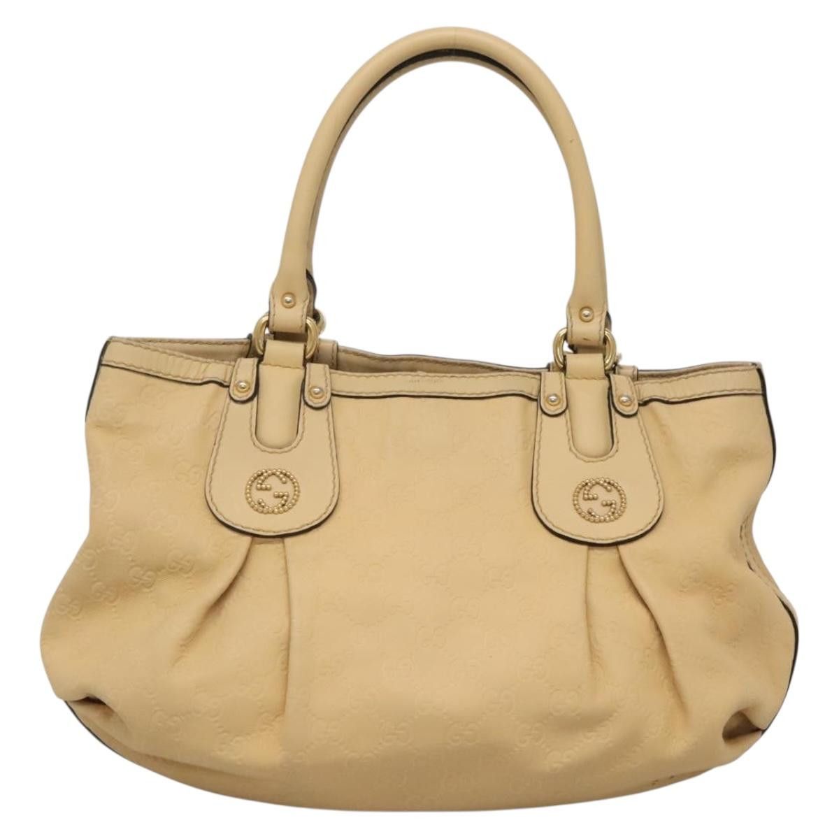 Gucci GUCCI GG Canvas Guccissima Tote Bag Leather Beige Gold Size ONE SIZE - 2 Thumbnail