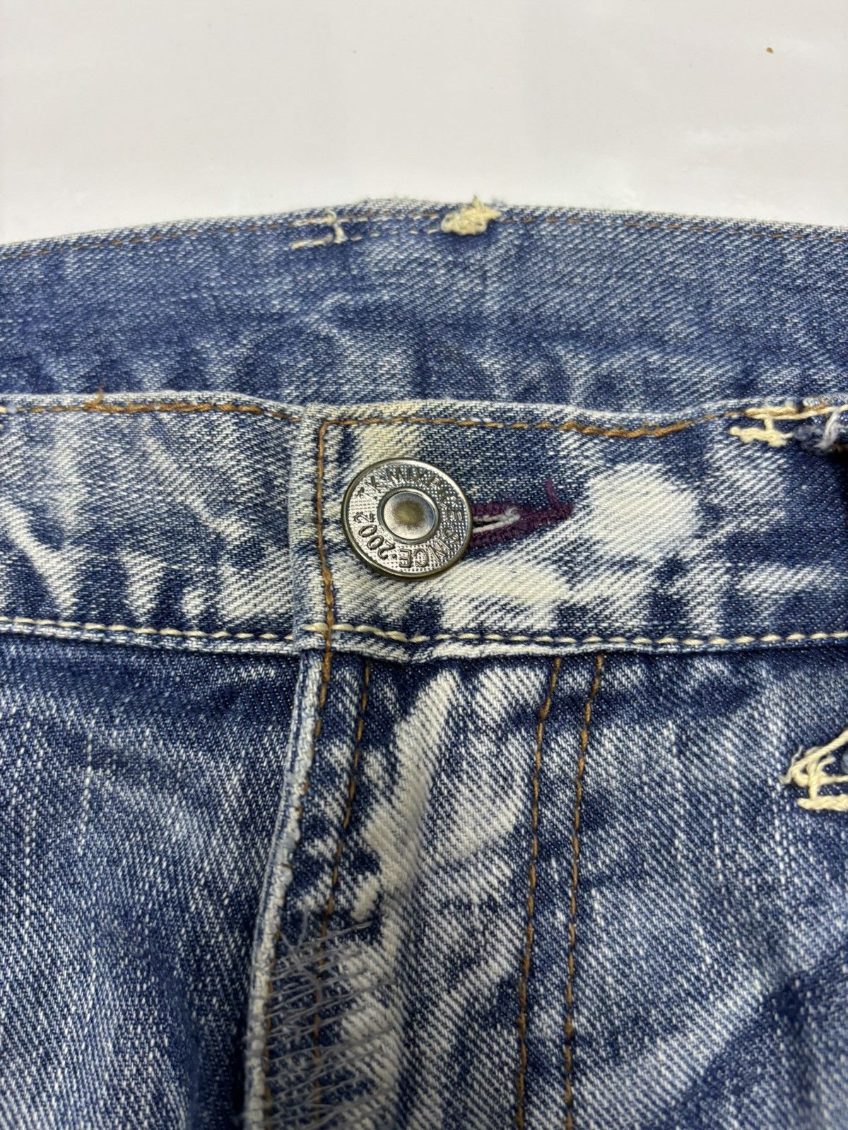 Hysteric Glamour 🔥SASHIKO BORO TAKEO KIKUCHI JAPANESE DENIM JEANS Size US 34 / EU 50 - 10 Thumbnail