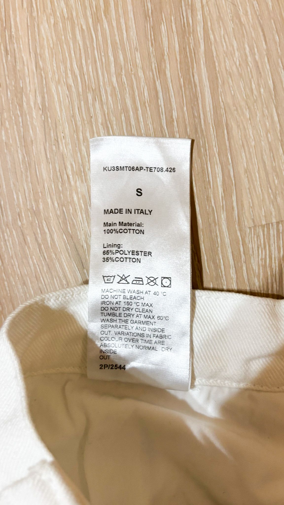 Kusikohc KUSIKOHC Denim Washed Relaxed-Fit Jeans 'White' Size US 30 / EU 46 - 5 Thumbnail