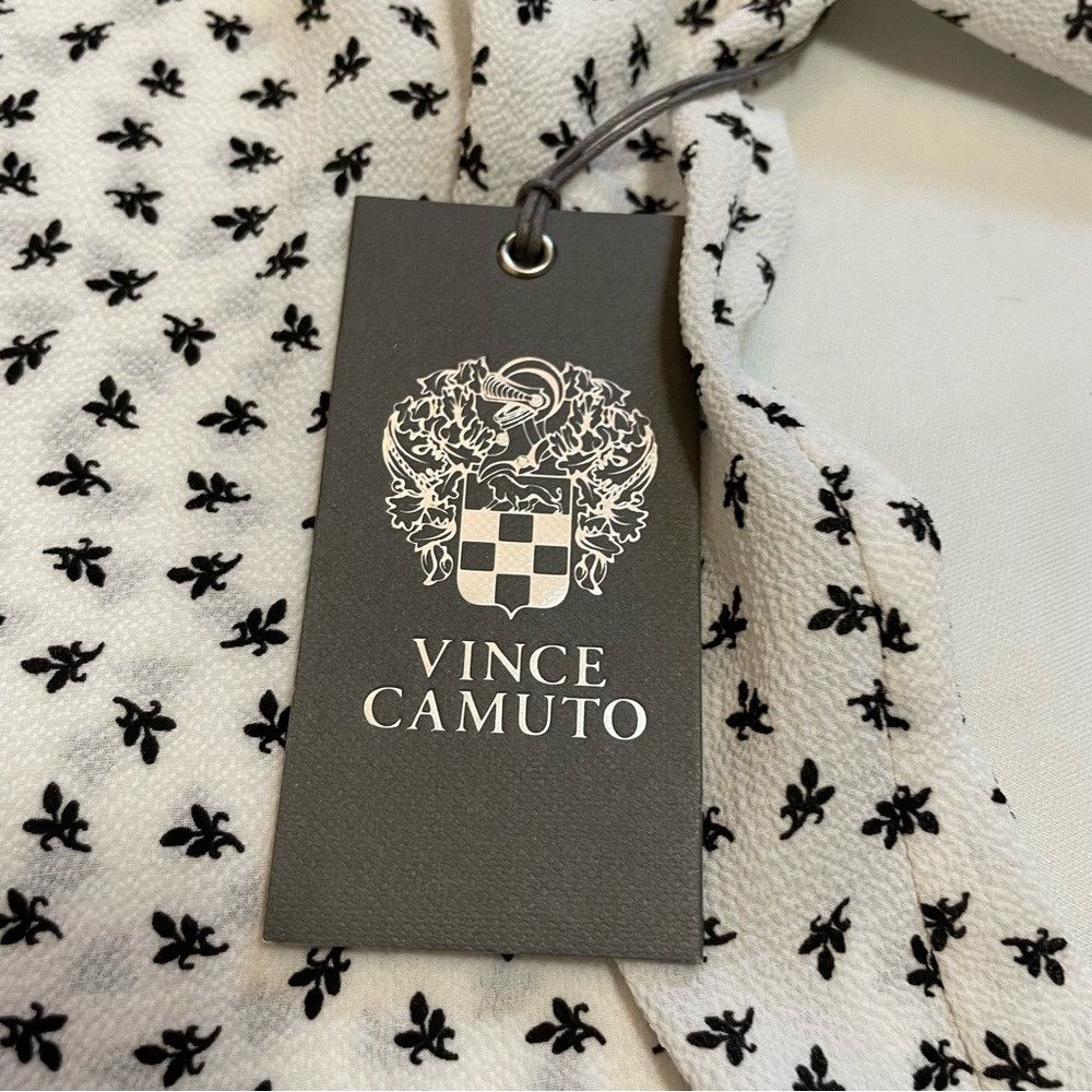 Vince Camuto NWT New Vince Camuto Puff Sleeve Ivory Black Floral Top Blo Size XS / US 0-2 / IT 36-38 - 9 Thumbnail