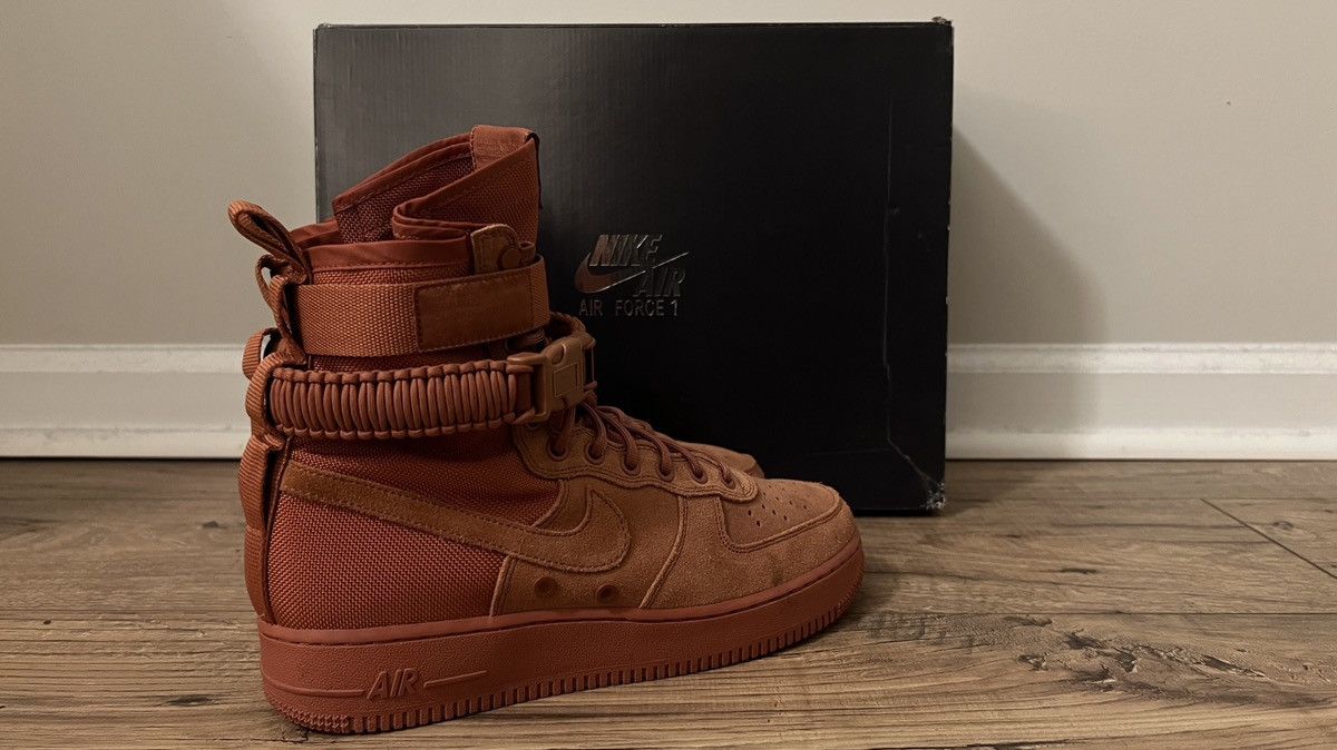 Nike Nike SF AIr Force 1 Dusty peach Clay Size US 9 / EU 42 - 3 Thumbnail