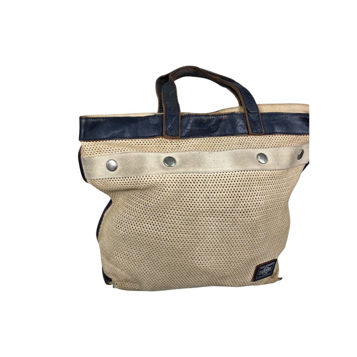 Japanese Brand × Porter × Vintage 📌Vintage Porter Made in Japan Tote Bag Duck Canvas Size ONE SIZE - 2 Thumbnail