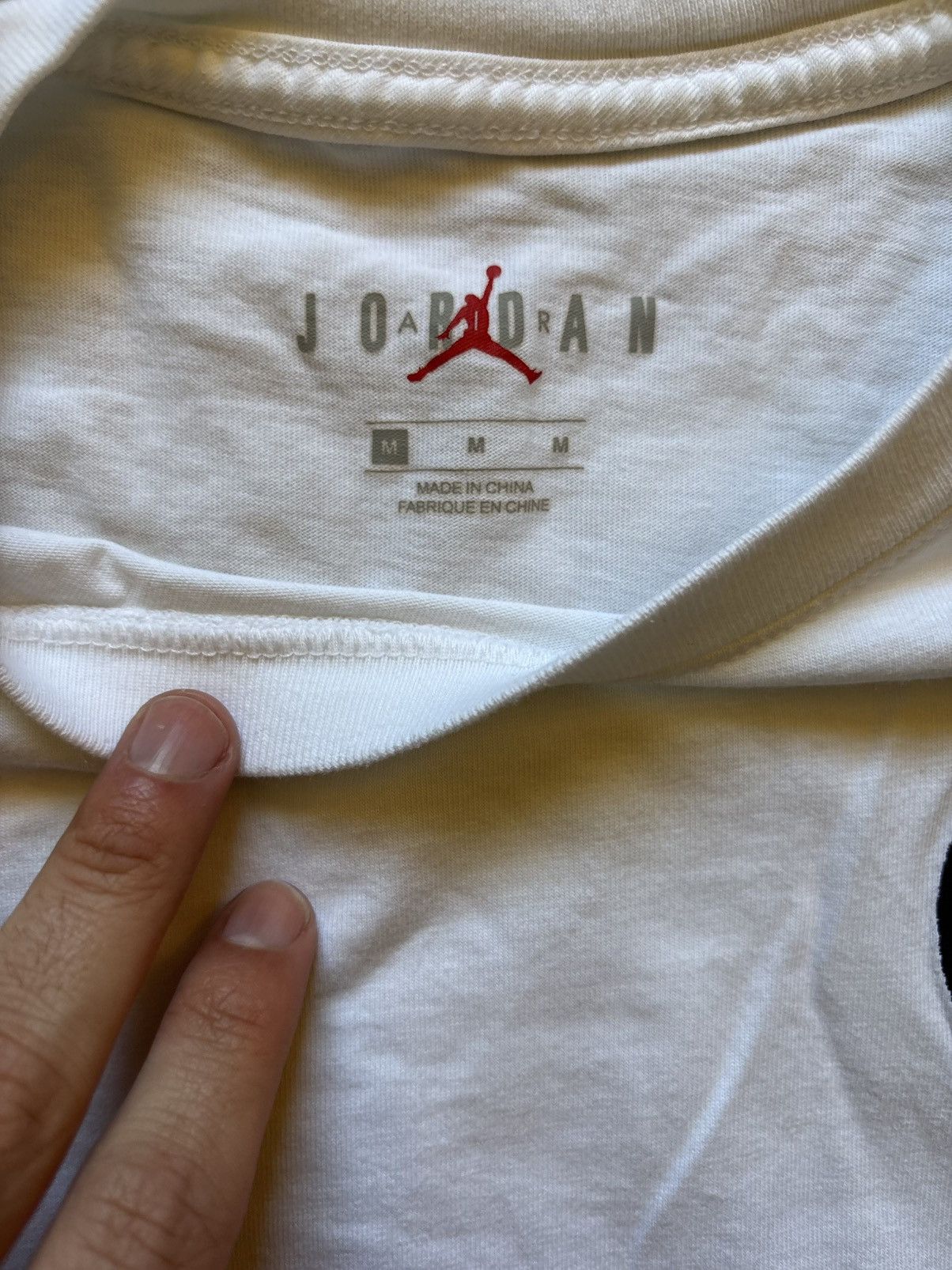 Jordan Brand Nike Jordan Paris Long Sleeve T-Shirt White Men's M Size US M / EU 48-50 / 2 - 2 Thumbnail