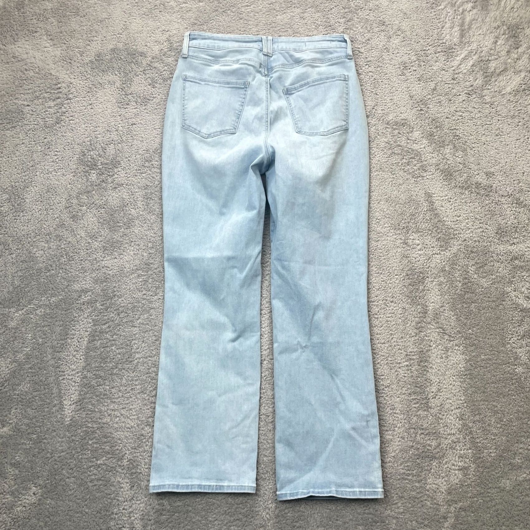 NYDJ NYDJ Jeans Womens 8 Blue Marilyn Straight Leg Stretch Denim Cotton Curves Shaper Size 30" / US 8 / IT 44 - 2 Thumbnail