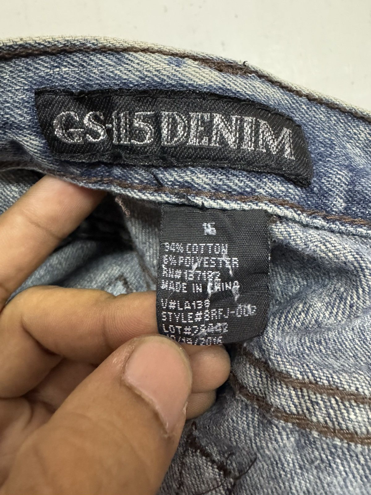 Vintage Gs denim distress Size US 31 - 8 Thumbnail