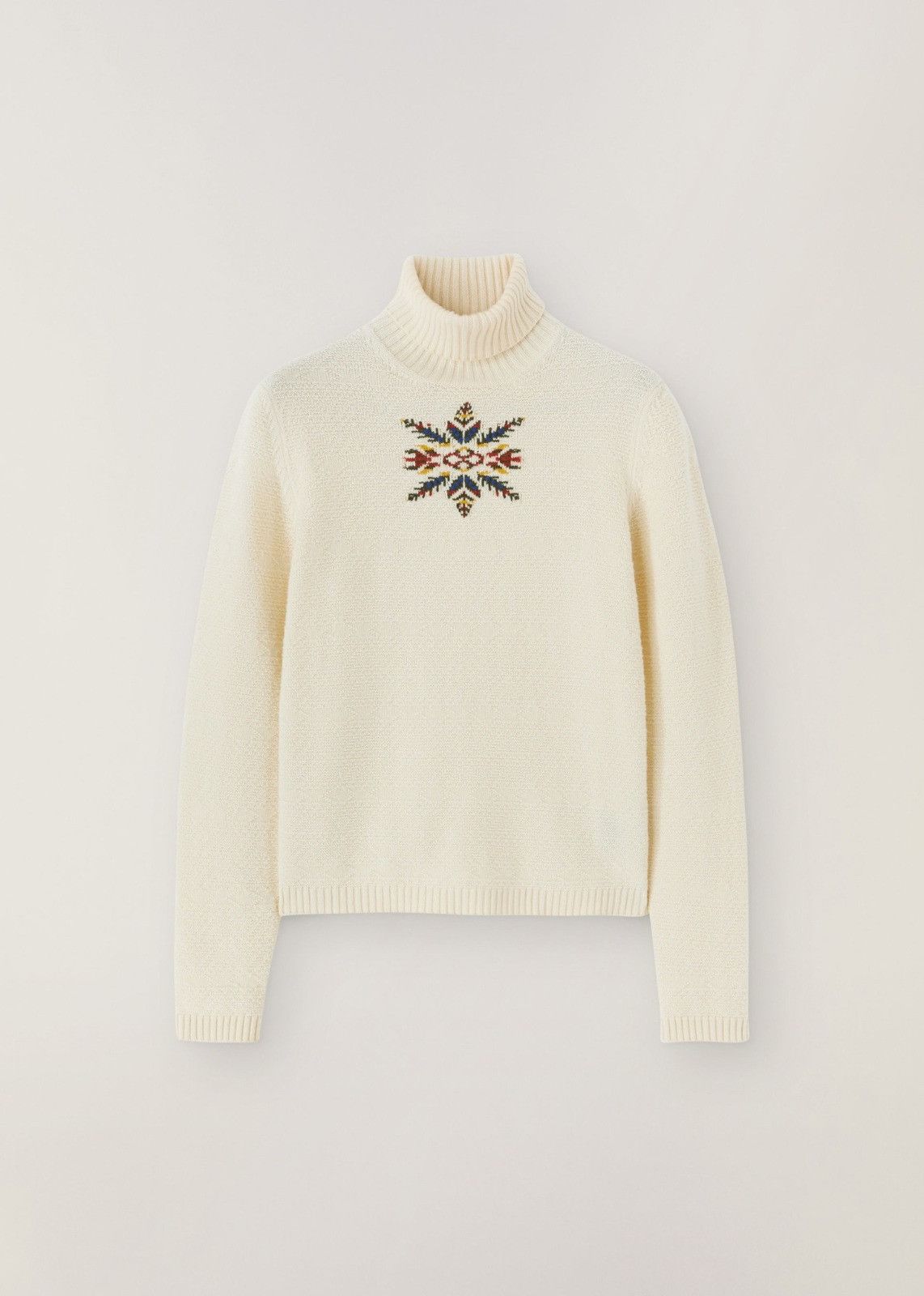 o1srvl11e0125 Bernina Baby Cashmere Sweater in Off White