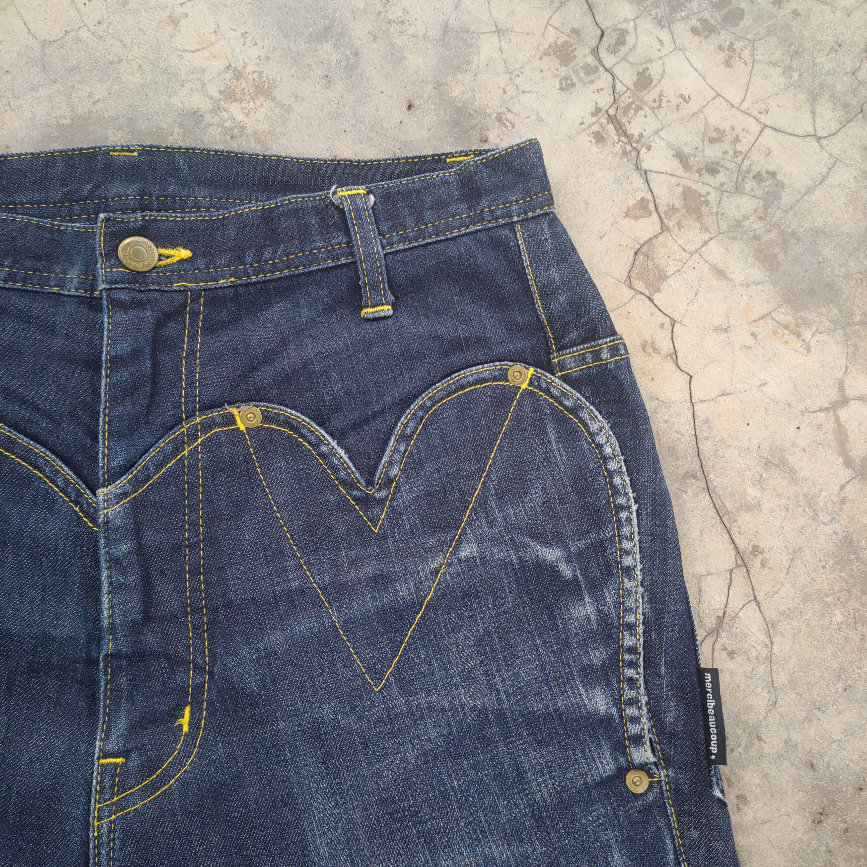 Issey Miyake × Jean × mercibeaucoup MERCIBEAUCOUP BY ISSEY MIYAKE JEAN DENIM PANTS Size US 32 / EU 48 - 7 Thumbnail