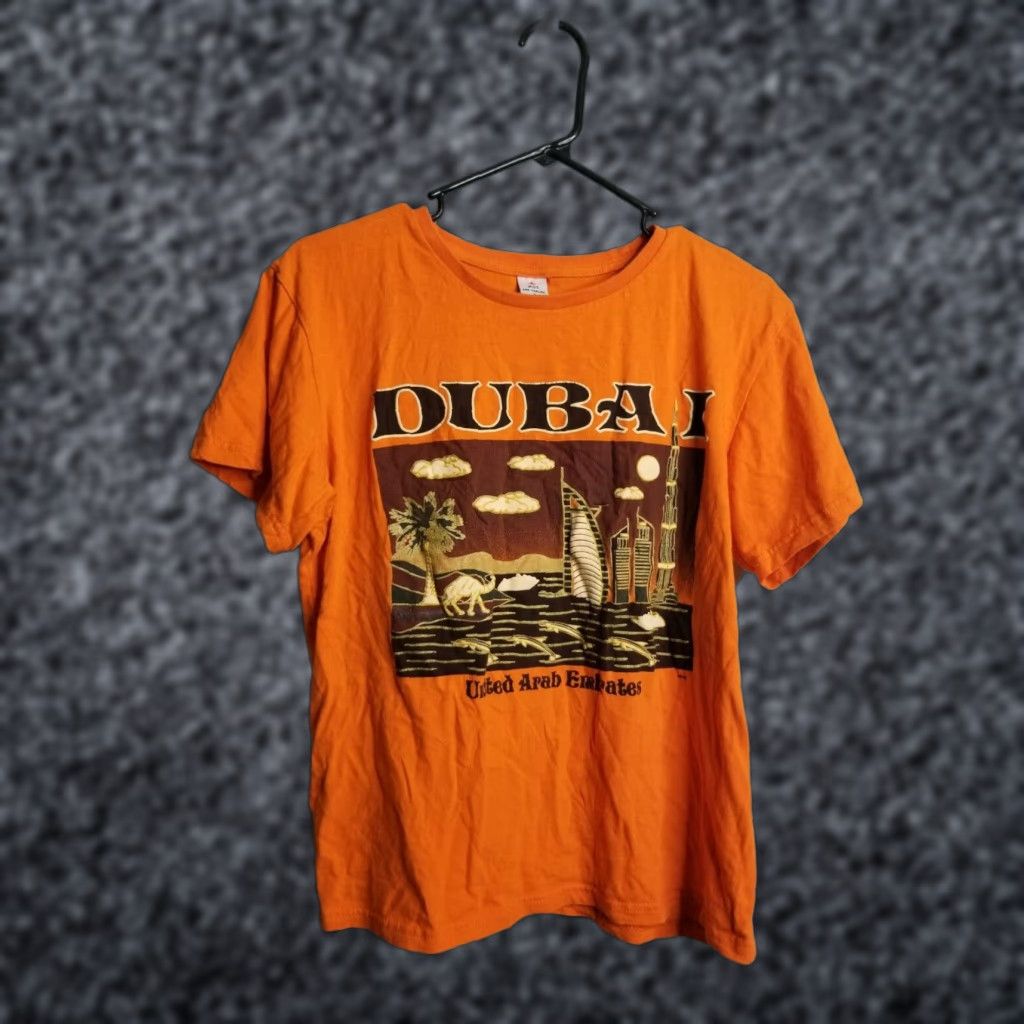Vintage VINTAGE AST 90s Orange Dubai Puff Print T-Shirt Men's Large Travel Souvenir Size US L / EU 52-54 / 3 - 1 Thumbnail
