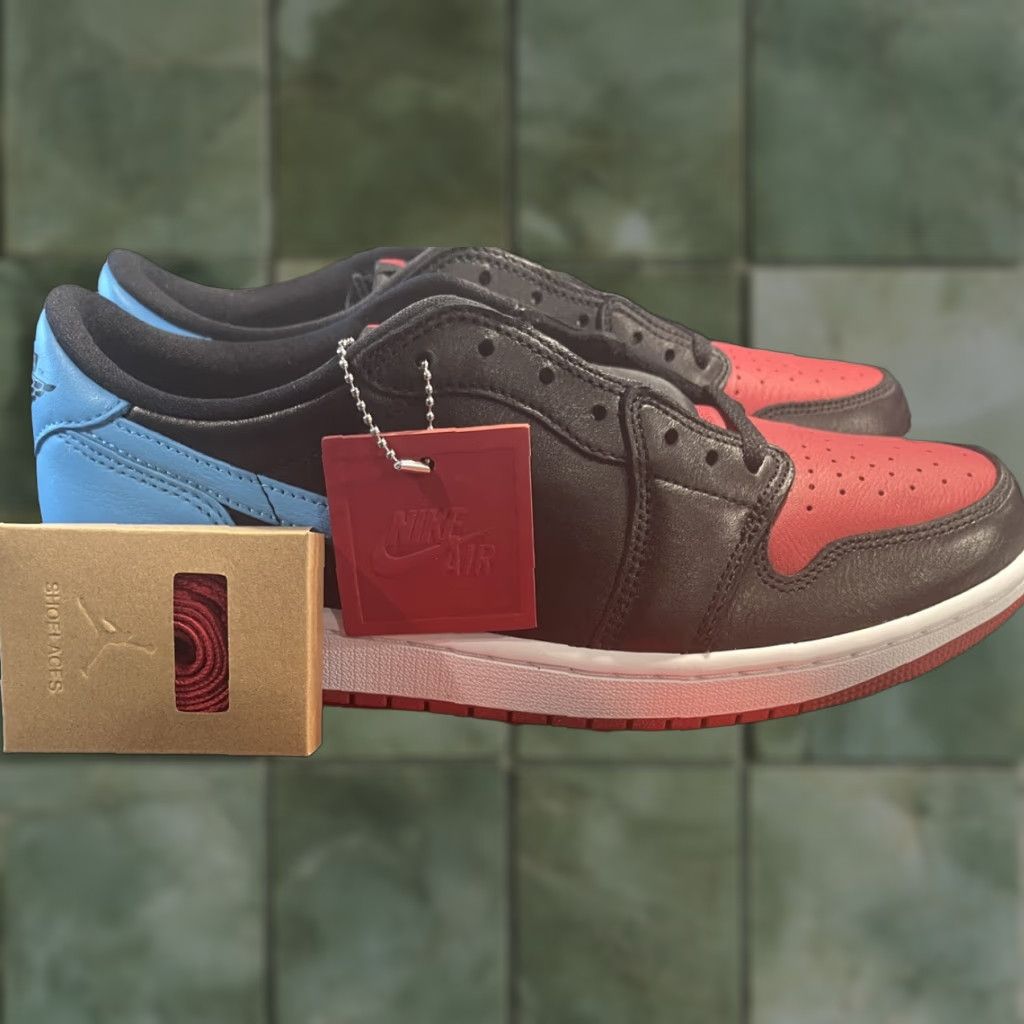 Jordan Brand Jordan 1 Retro Low Womens OG 'UNC to Chicago' 2023 Authentic Brand New Sz 11 Ladies Sneakers Size US 8.5 / IT 38.5 - 1 Thumbnail