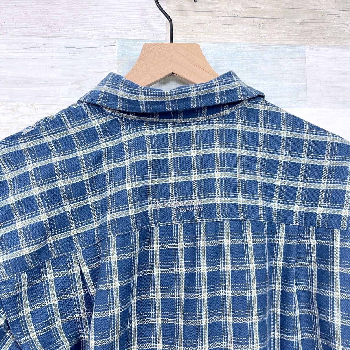 Columbia Columbia Titanium Long Sleeve Shirt Blue Plaid Mens Medium Size US M / EU 48-50 / 2 - 5 Thumbnail