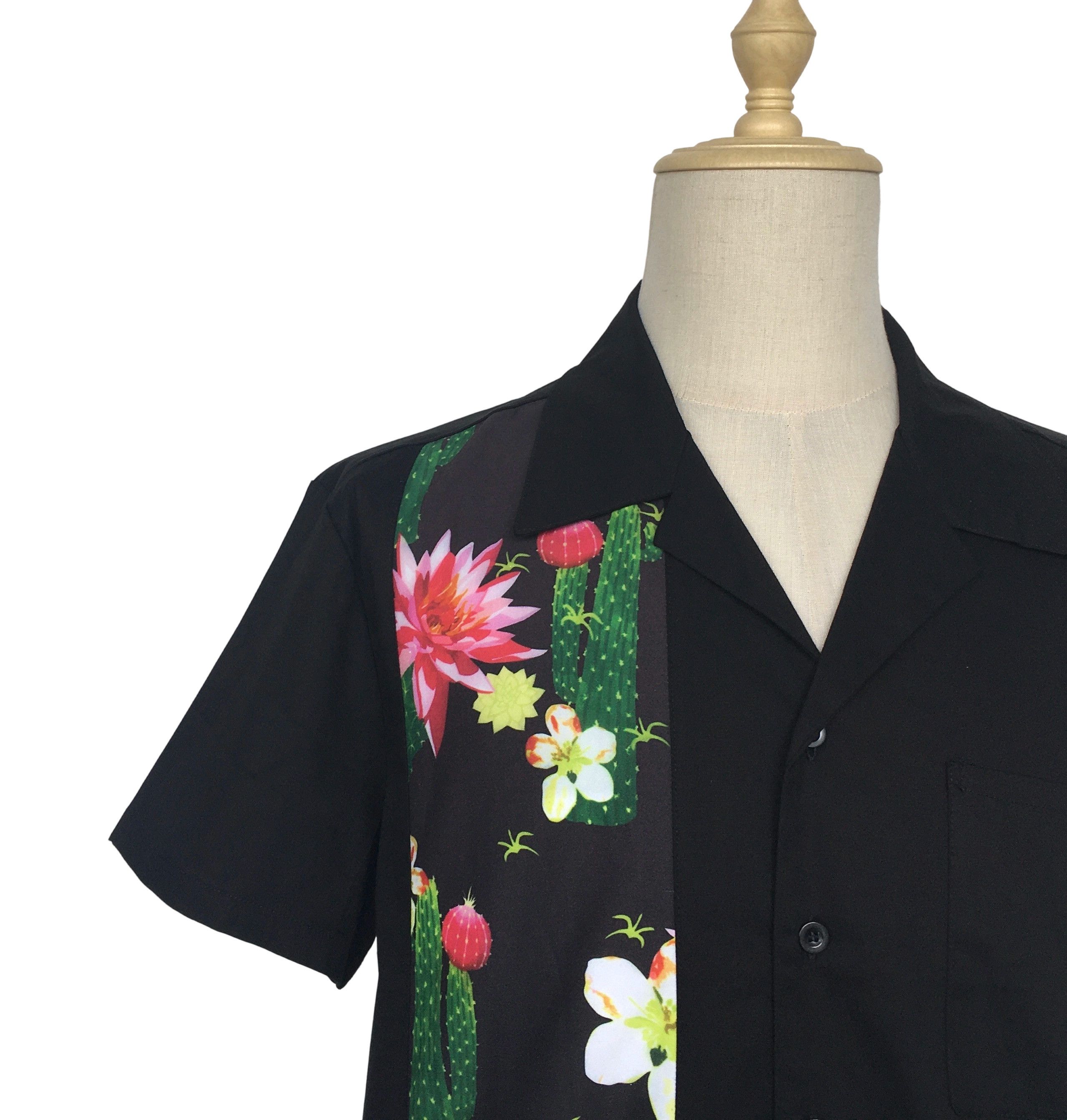 Other Fashion Men's Casual Shirts Short Sleeve Cactus Flora Size US XXL / EU 58 / 5 - 5 Thumbnail