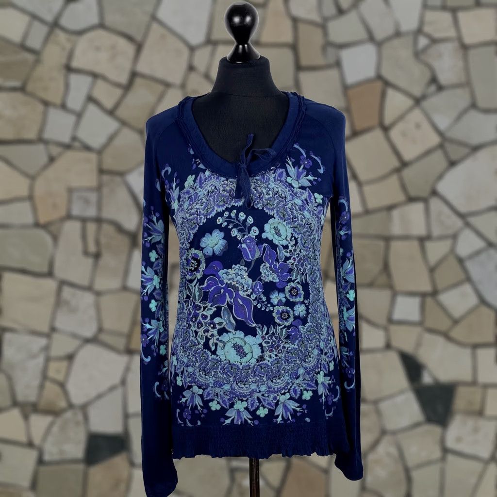 Desigual Desigual Shirt Womens L Tunic Blue 46T2424 XS? Size L / US 10 / IT 46 - 1 Thumbnail