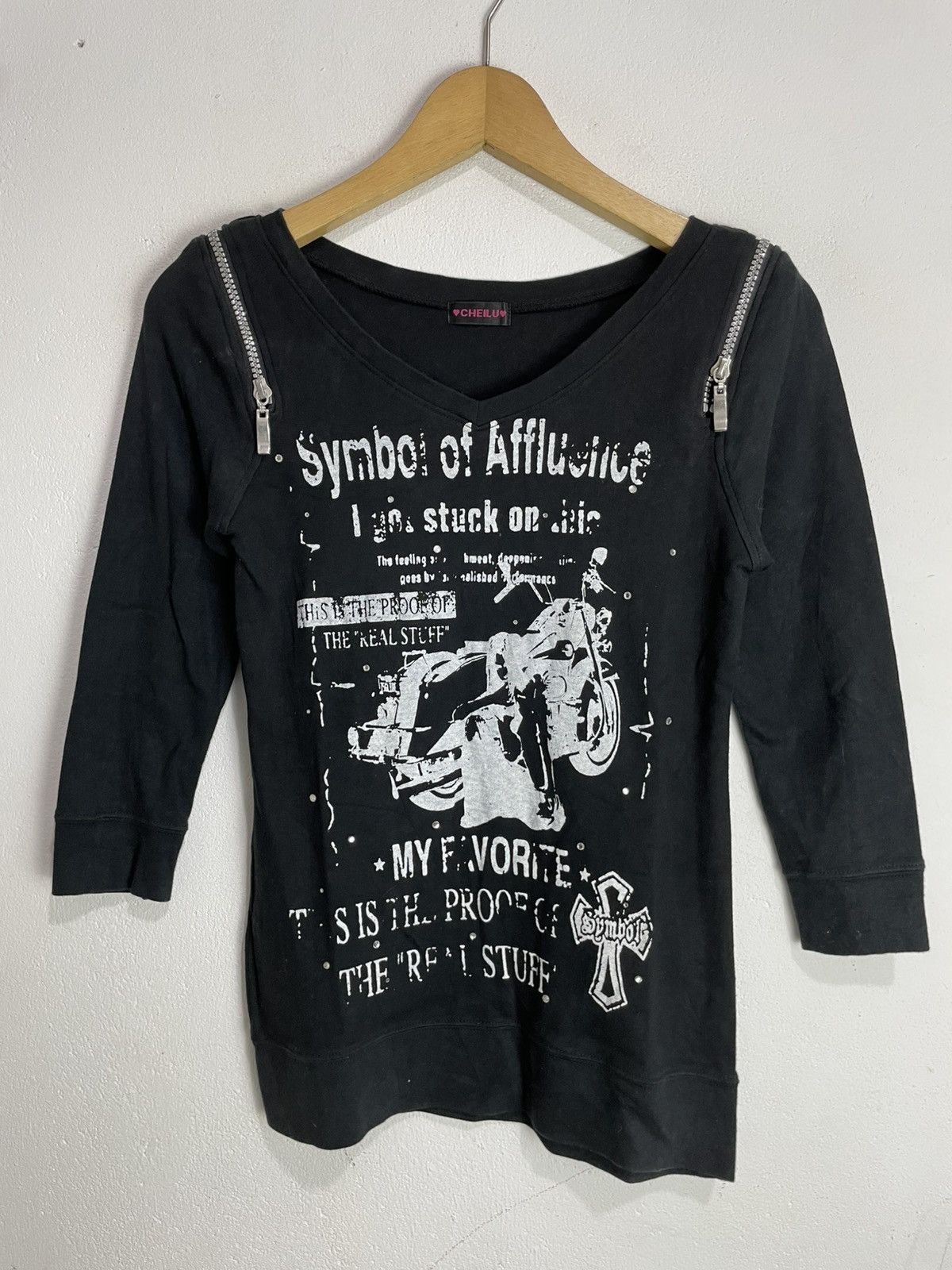 Hysteric Glamour Cheilu Punk Printed Goth poem Longsleeve tshirt Size M / US 6-8 / IT 42-44 - 1 Thumbnail