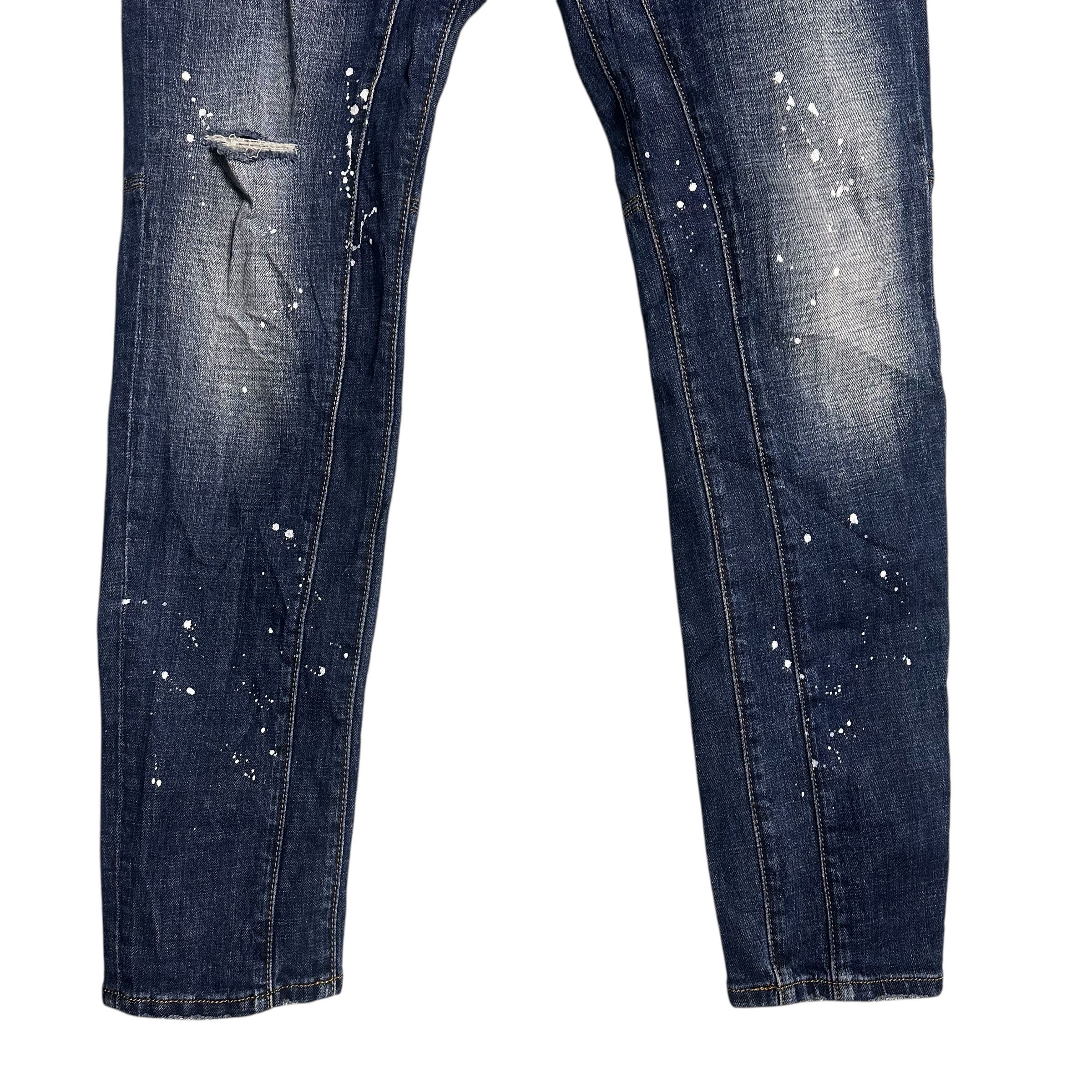 Dsquared2 🔥RARE🔥DsQuared2 Ripped and Painted Skinny Jeans Size US 34 / EU 50 - 3 Thumbnail