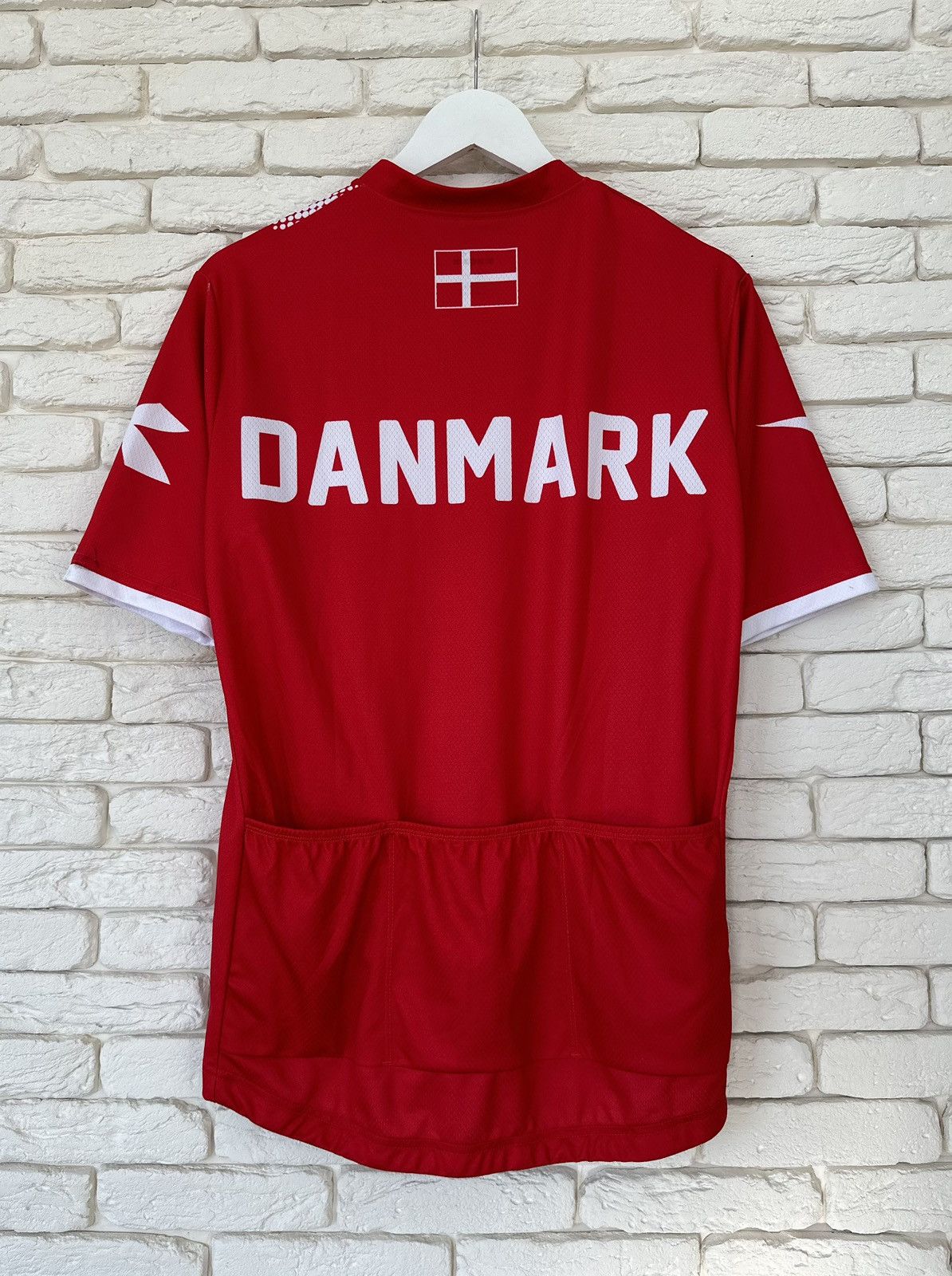 Diadora Denmark National Cycling Team Diadora Shirt Jersey Size XL Size US XL / EU 56 / 4 - 1 Thumbnail