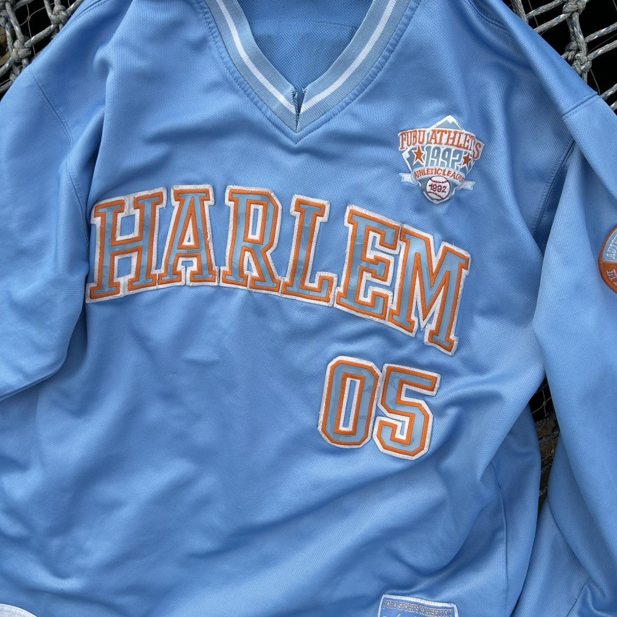 Fubu FUBU Harlem 05 Vintage Hockey USA Jersey Longsleeve Size US XL / EU 56 / 4 - 2 Thumbnail