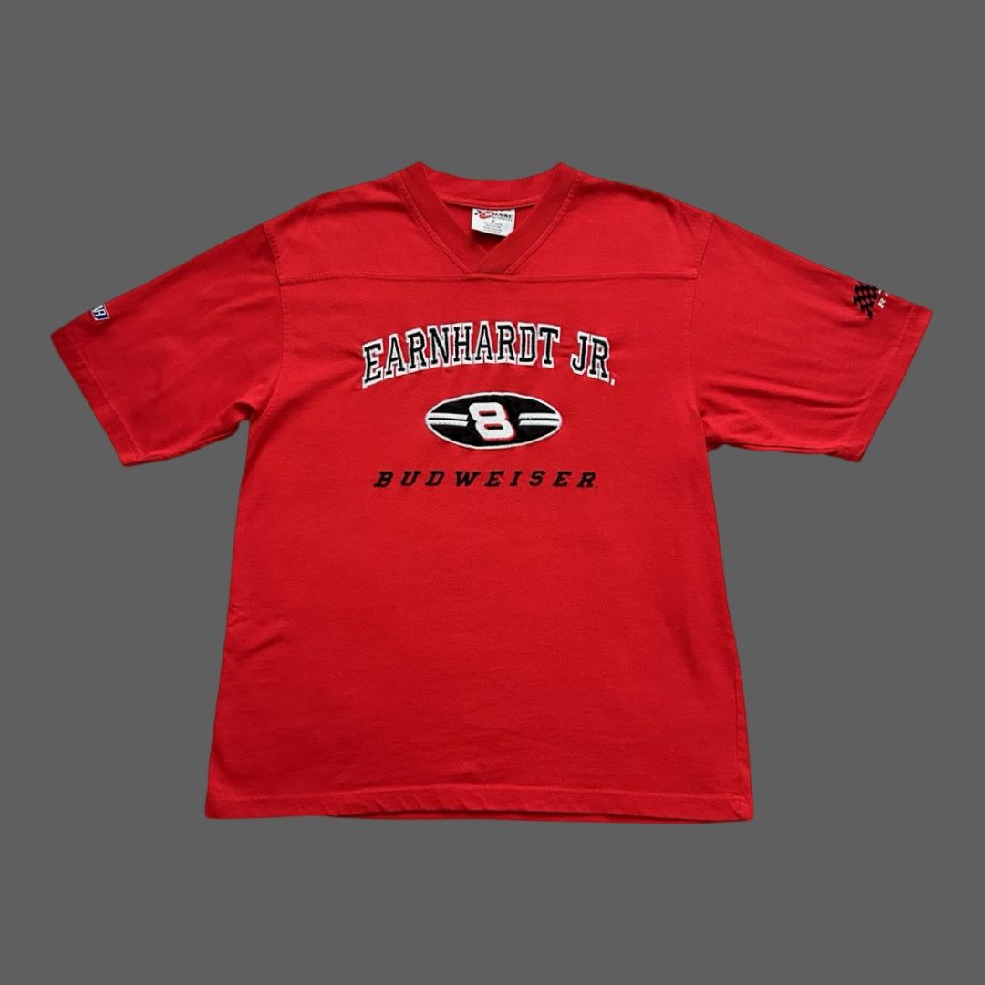 Chase Authentics Dale Earnhardt Jr Budweiser Vtg Tee Size M Size US M / EU 48-50 / 2 - 1 Thumbnail
