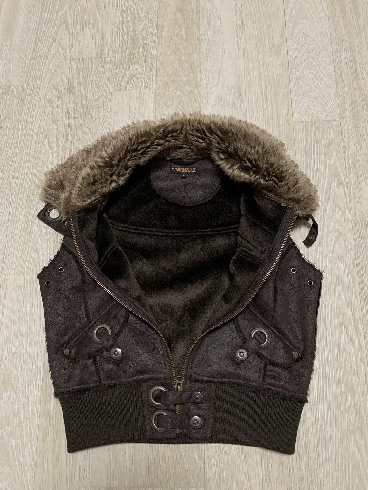 Japanese Brand × Vintage Vintage faux fur vests Size M / US 6-8 / IT 42-44 - 11 Thumbnail