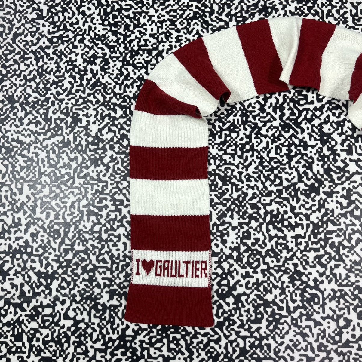 Jean Paul Gaultier Vintage Y2K Jean Paul Gaultier Striped Luxury Retro Scarf Size ONE SIZE - 8 Thumbnail