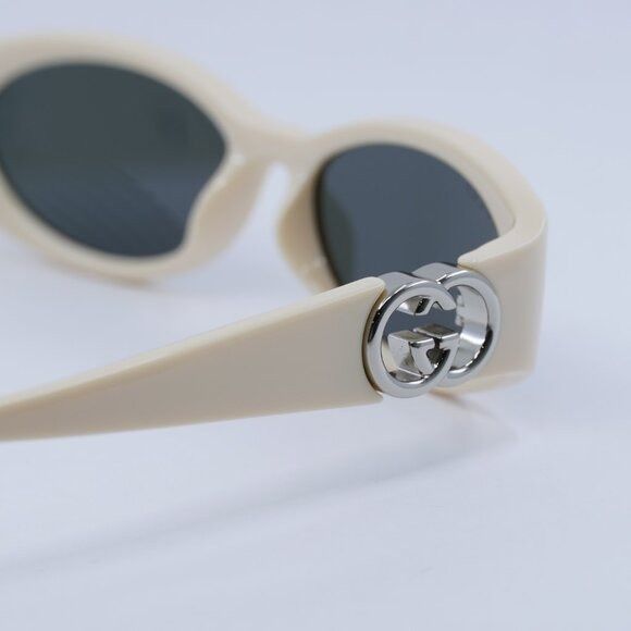Gucci 🕶️ New Gucci GG1660S 004 Sunglasses - Shiny Ivory Frame Size ONE SIZE - 5 Thumbnail