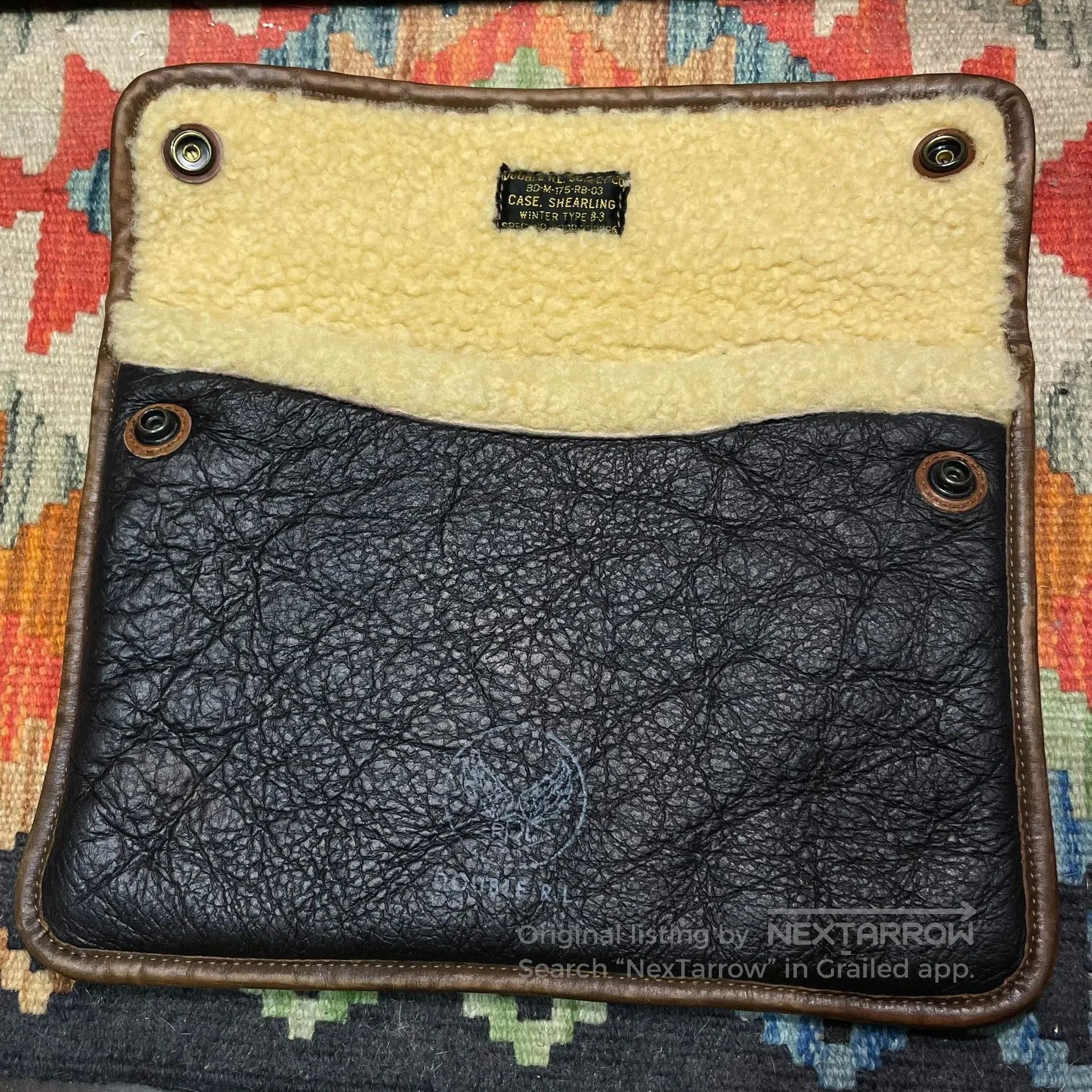 RRL Ralph Lauren RRL Shearling B3 Clutch Bag. Size ONE SIZE - 1 Thumbnail