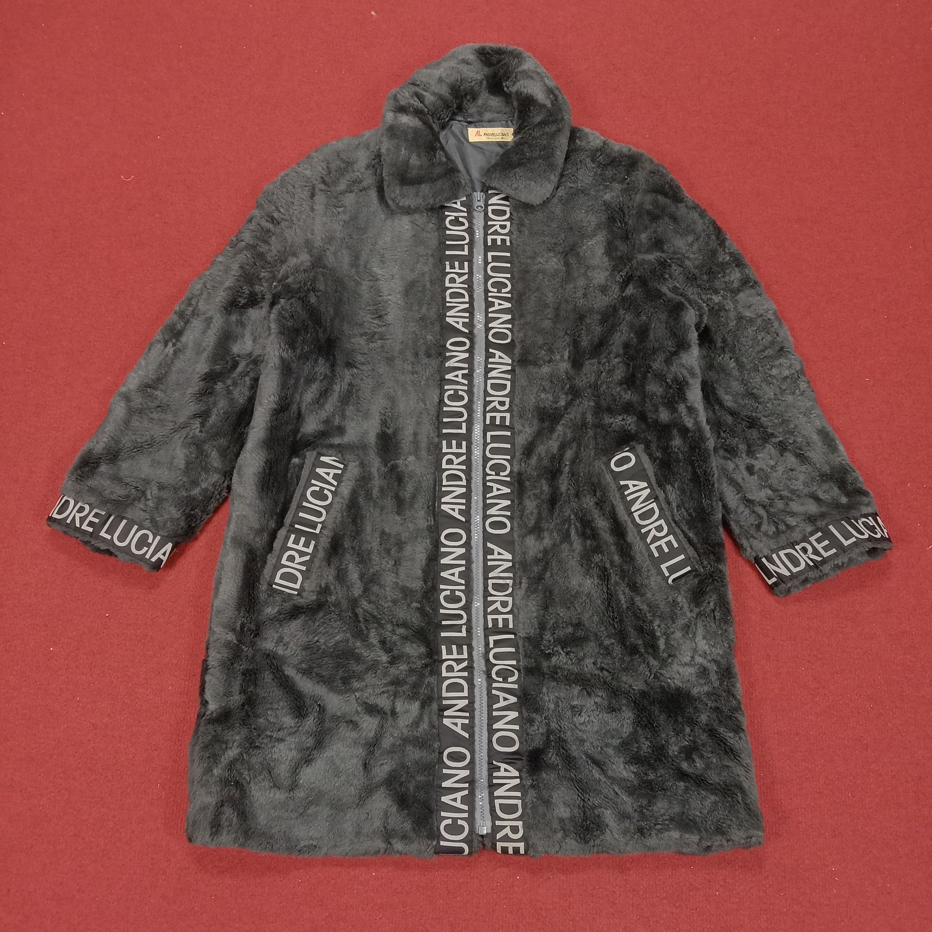 image of Andreluciano Fashion Winter Style Fleece Jacket in Dark Grey, Men's (Size Large)
