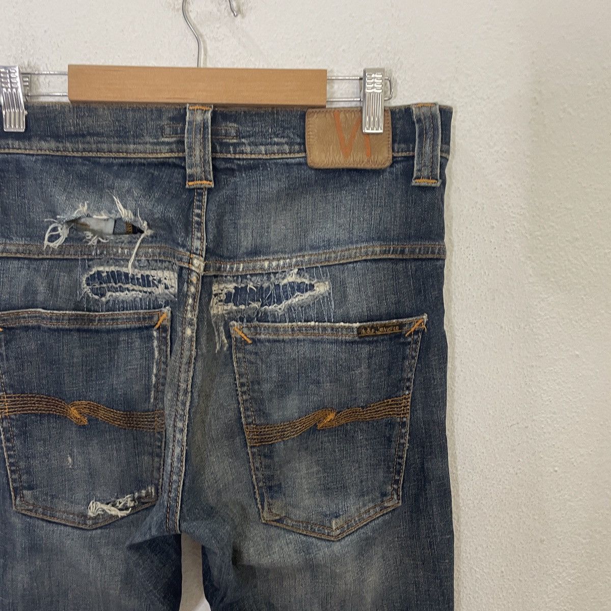 Nudie Jeans Vintage Nudie Jeans Japan Distressed Denim Size US 32 / EU 48 - 9 Thumbnail