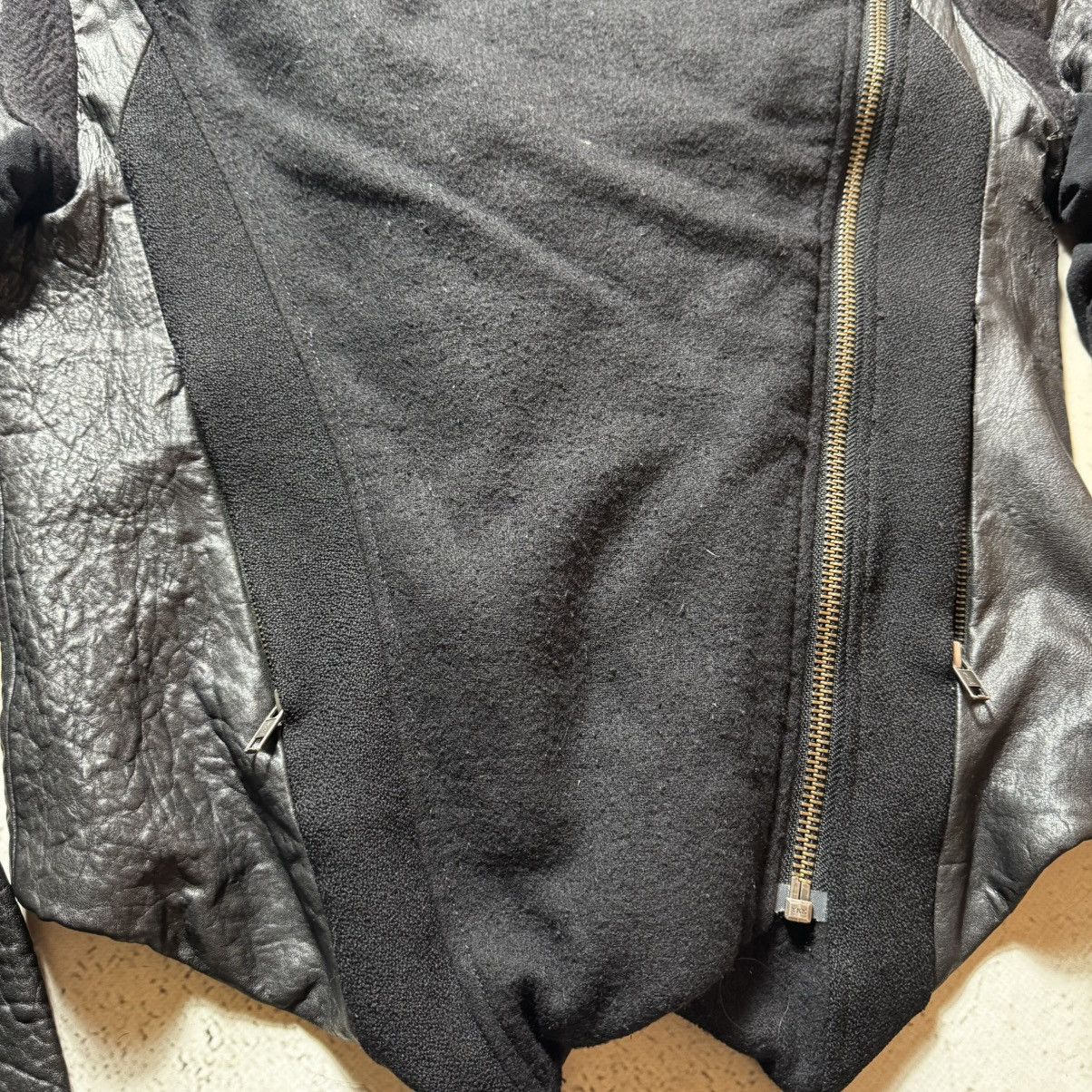 Helmut Lang archive lather jacket helmut lang opium playboy carti style Size L / US 10 / IT 46 - 5 Thumbnail