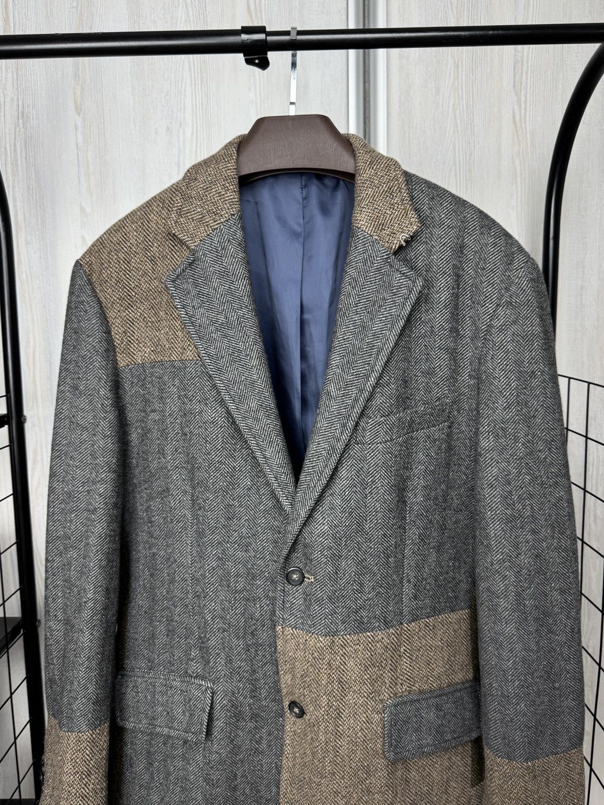 Gant Gant vintage wool colour blocker tweed blazer sport coat Size 46R - 4 Thumbnail