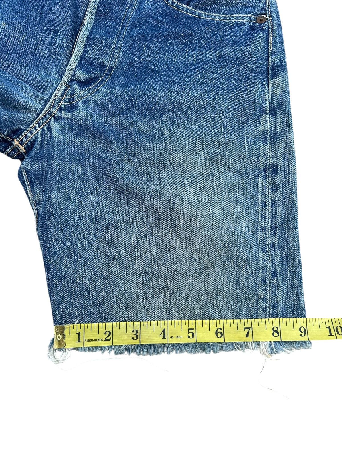 Levi's 50s Vintage Levis big E Hidden Rivet Short Denim Jeans Rare Size US 27 - 19 Thumbnail