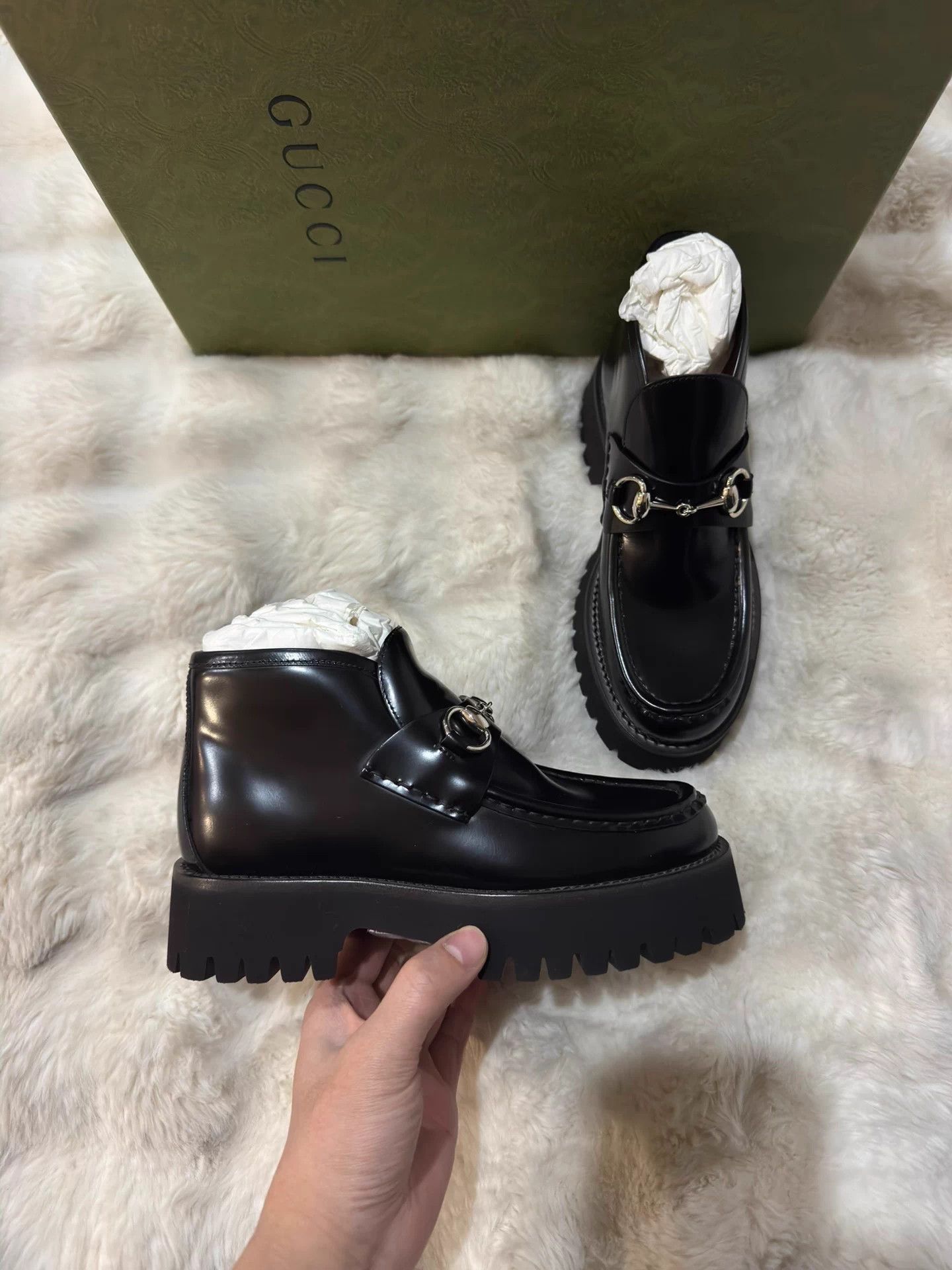 Gucci Gucci Women's Classic Horsebit Platform Loafer 35.5 EU New Size US 4.5 / IT 34.5 - 3 Thumbnail