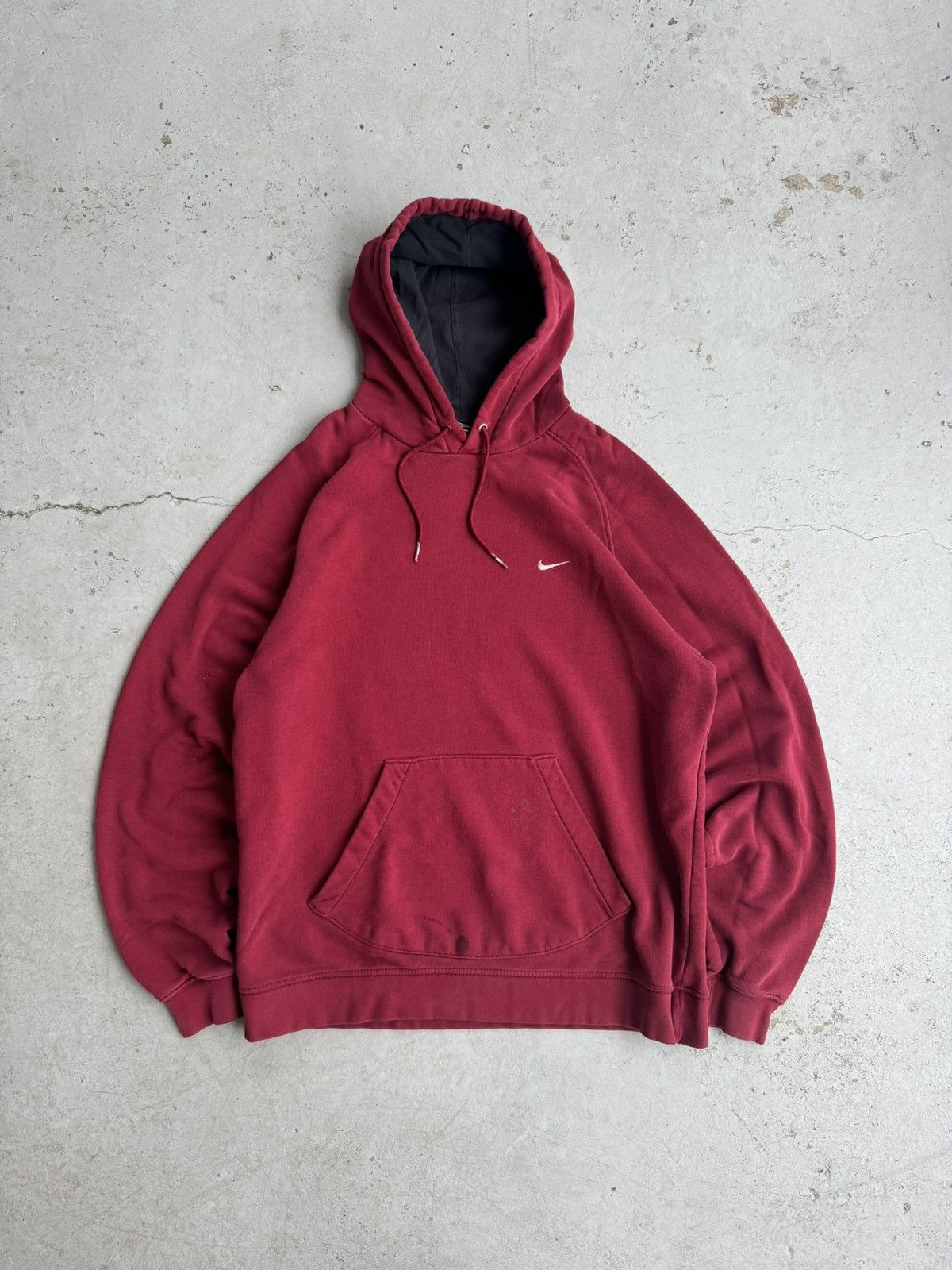 Nike Y2K Nike Left Chest Distressed Hoodie Size US L / EU 52-54 / 3 - 1 Thumbnail