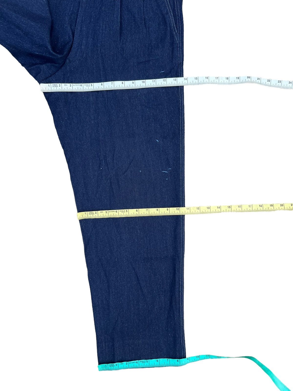Celine Vintage 90s Celine Paris Distressed Wool Silk Trouser Pant Size US 32 / EU 48 - 3 Thumbnail