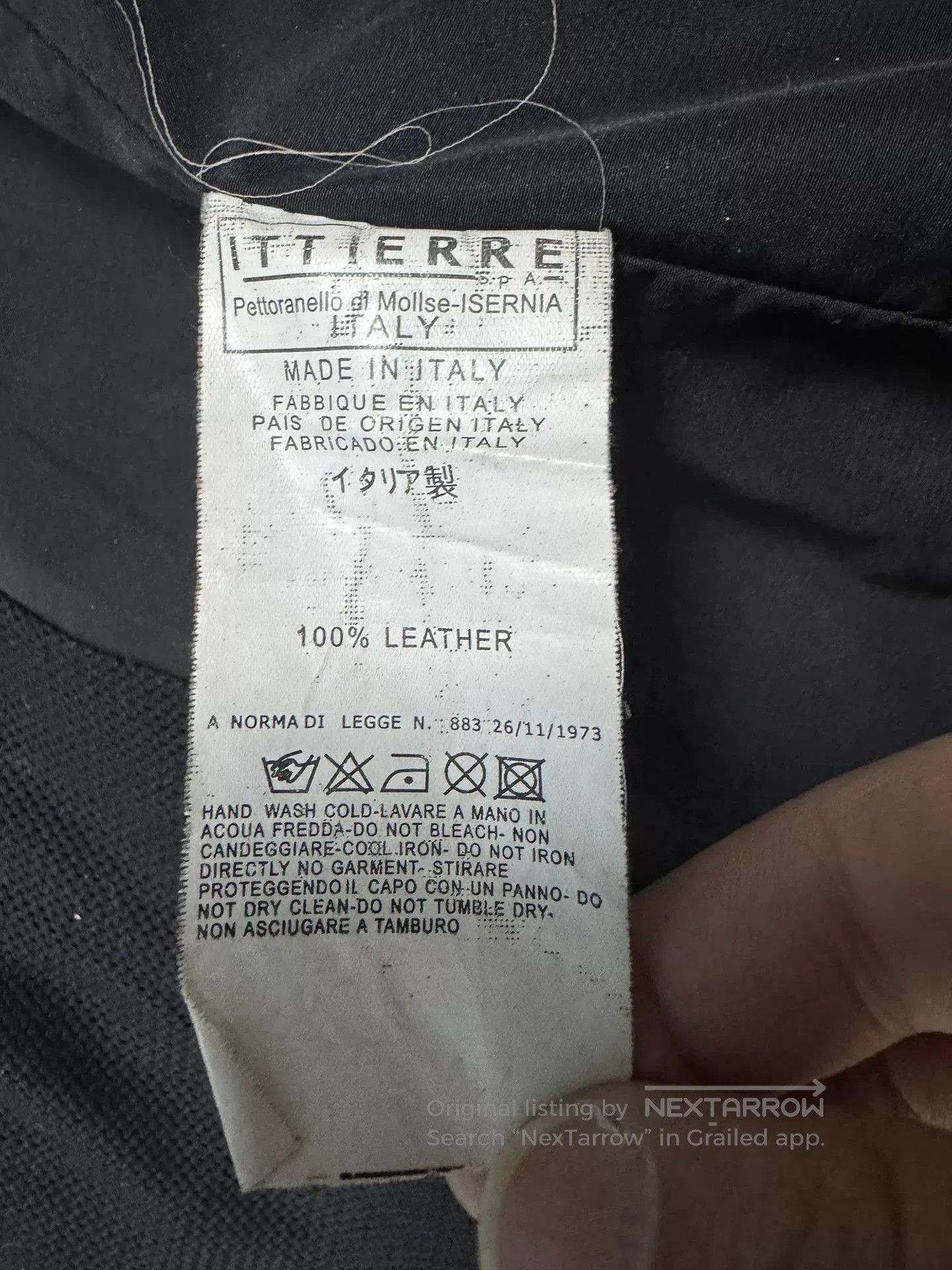 Ermenegildo Zegna Zegna Leather Motorcycle Jacket Size 54. Size US L / EU 52-54 / 3 - 5 Thumbnail