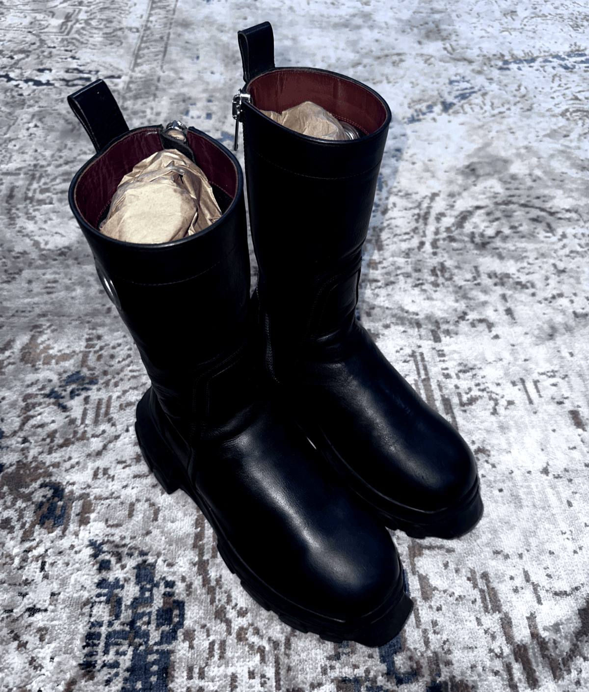 Rick Owens Rick Owens Bozo Creeper Boots (Eyelet Version) – Size 9 Size US 9 / EU 42 - 2 Thumbnail