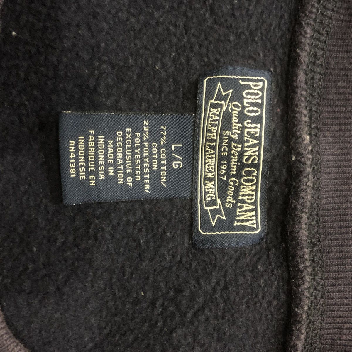 Polo Ralph Lauren Faded Polo Lauren MFG Sweatshirt Size US L / EU 52-54 / 3 - 4 Thumbnail