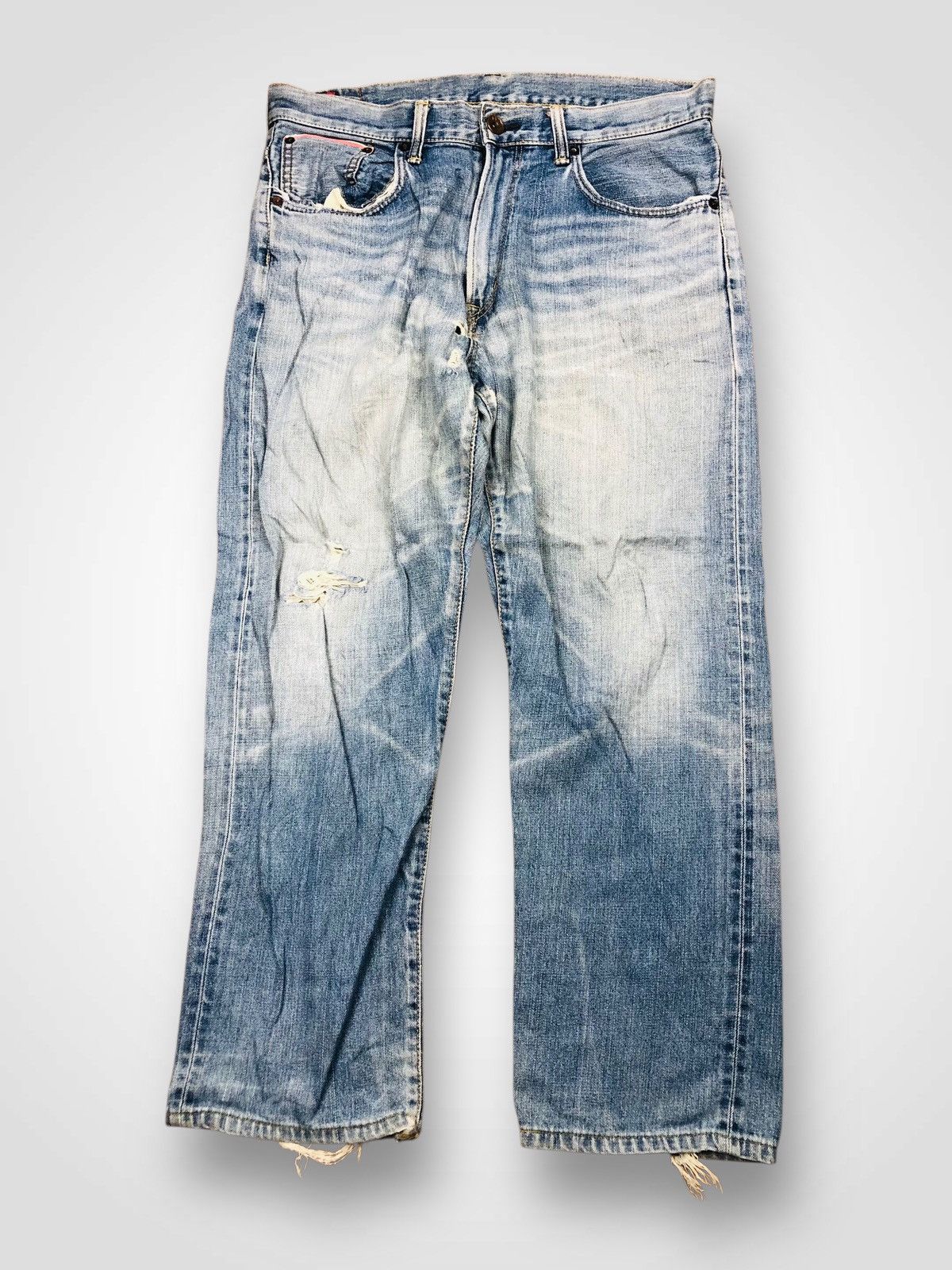 Edwin Edwin Distressed Jeans (37) Size US 33 - 1 Thumbnail