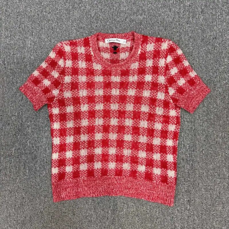 Dior Dior Red Wool Knitted Pullover Sweater 0089 Size S / US 4 / IT 40 - 1 Thumbnail