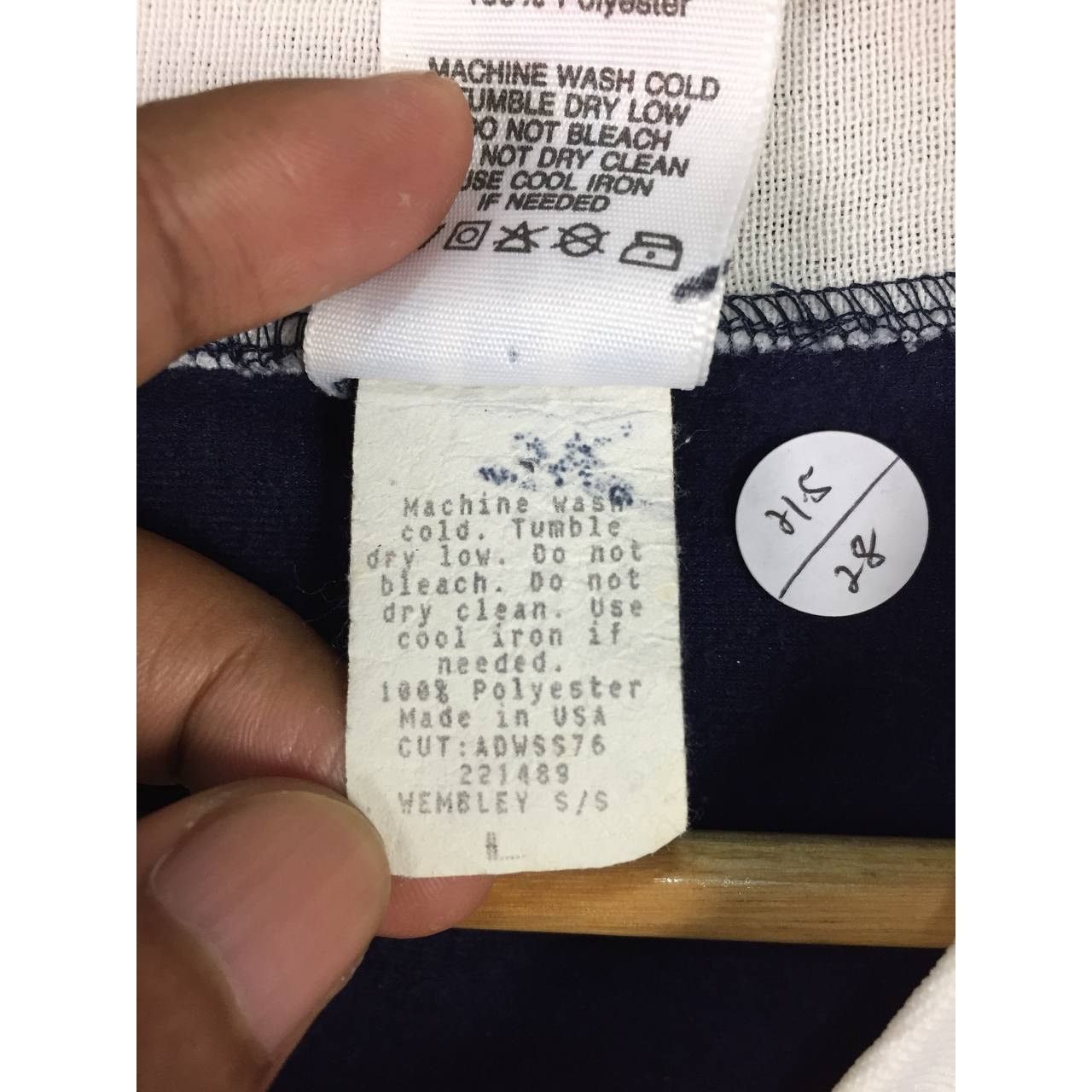 Adidas × Vintage Vtg 90s Adidas V-Neck Made In Usa Jersey Size US L / EU 52-54 / 3 - 10 Thumbnail