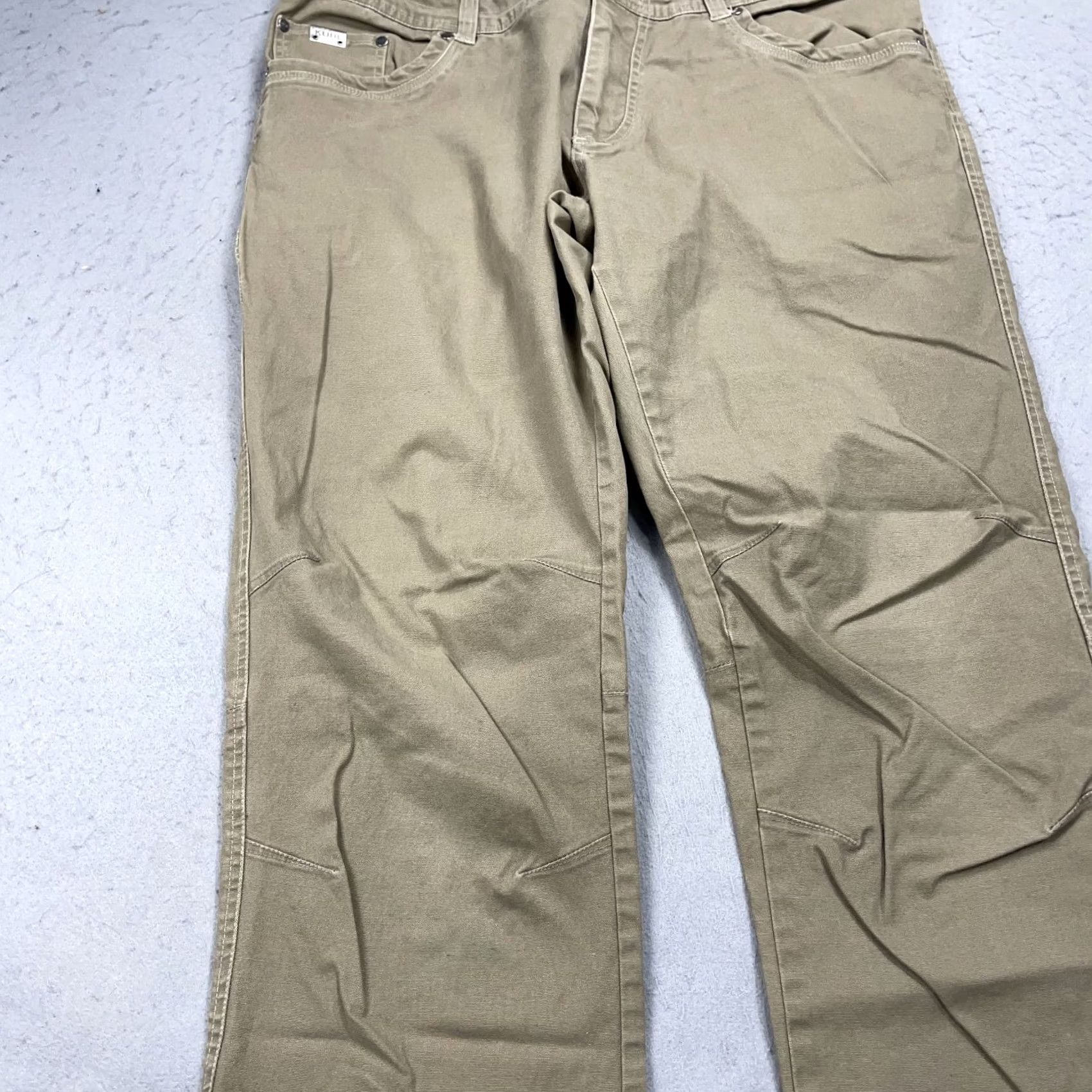 Vintage Kuhl Pants Mens 36x32 Brown Patinadye Kanvus Legendary Workwear Heavy Shirt Size US 36 / EU 52 - 4 Thumbnail