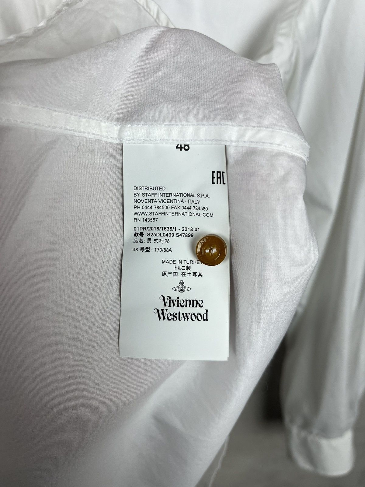 Vivienne Westwood Vivienne Westwood Luxury White Shirt Rare Retro Hype Y2K Size US M / EU 48-50 / 2 - 9 Thumbnail