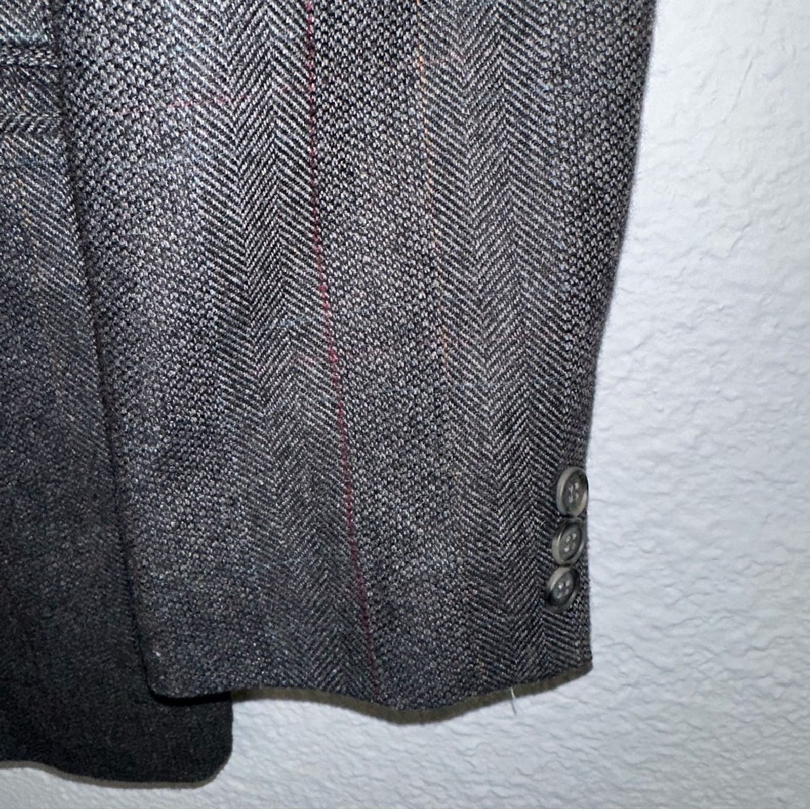 Haggar Men’s Haggar suit jacket sport coat sz 40L Size 40L - 5 Thumbnail