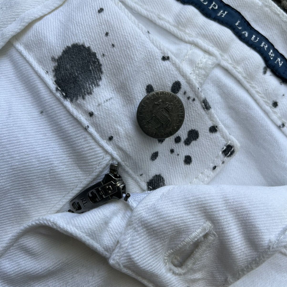 Polo Ralph Lauren Ralph Lauren White Splatter Painted Bull Graphic Slim Jeans Size 26" / US 2 / IT 38 - 8 Thumbnail