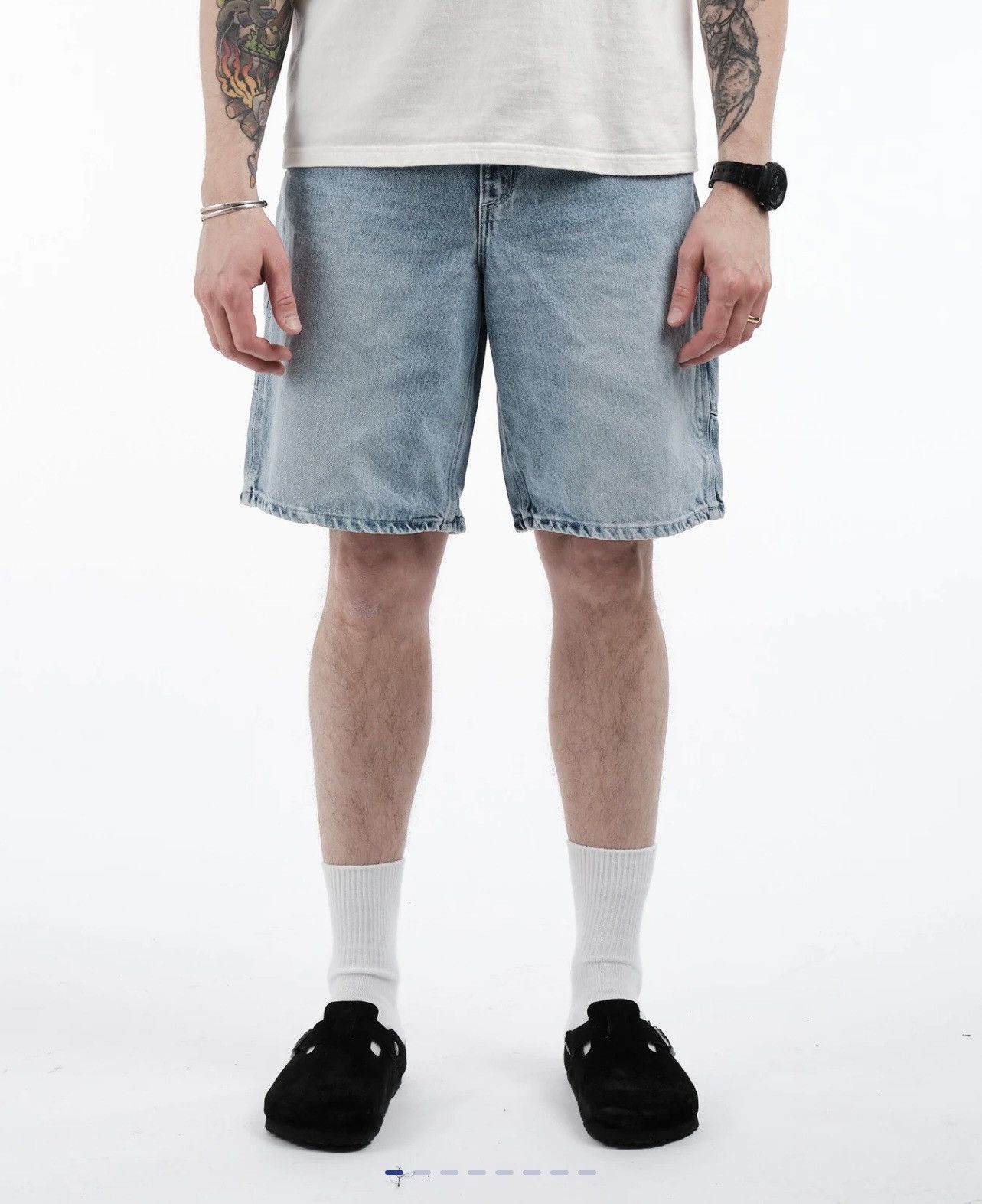 Orslow Painter Short Pants - Sky Blue